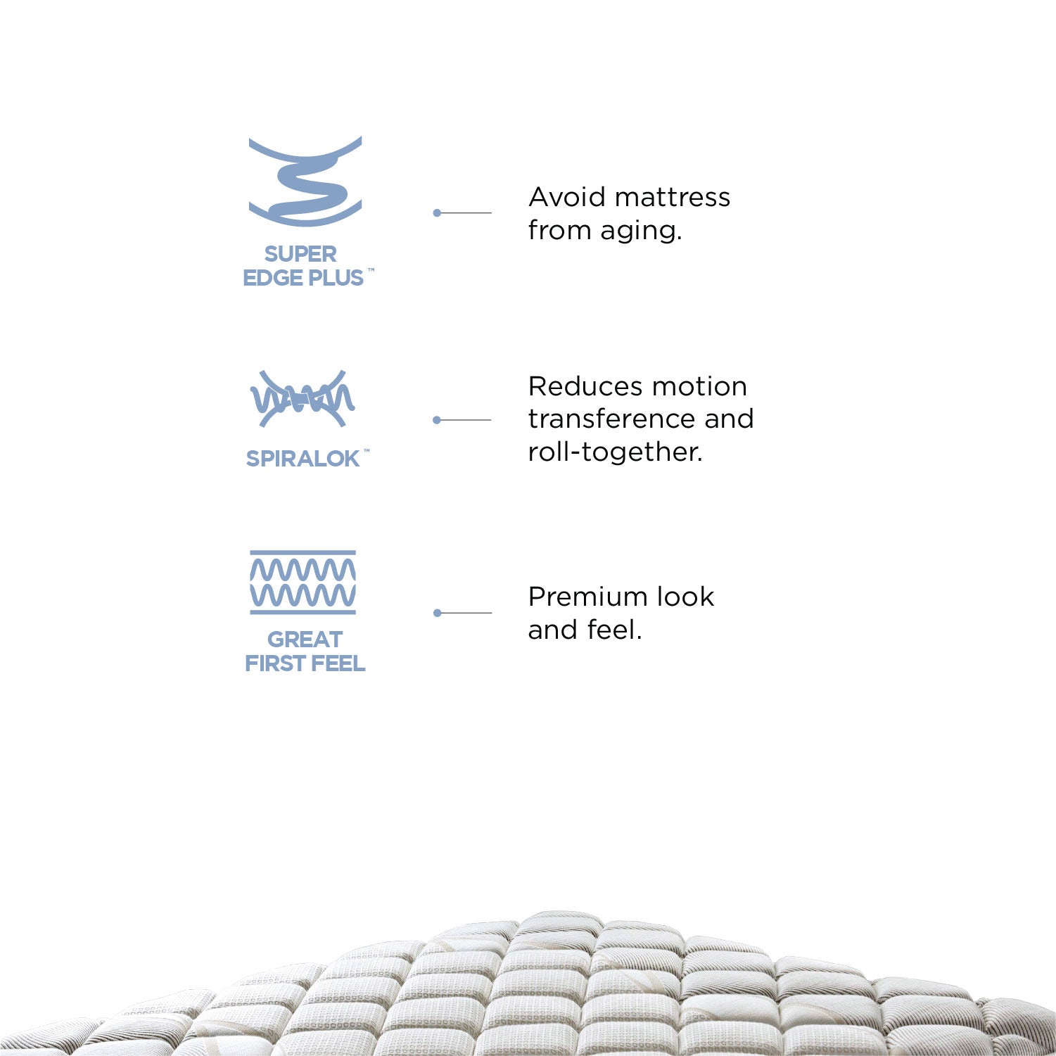 Restonic Fontain Pocket Spring Queen Mattress 78x60x10 Inch in Brown Colour