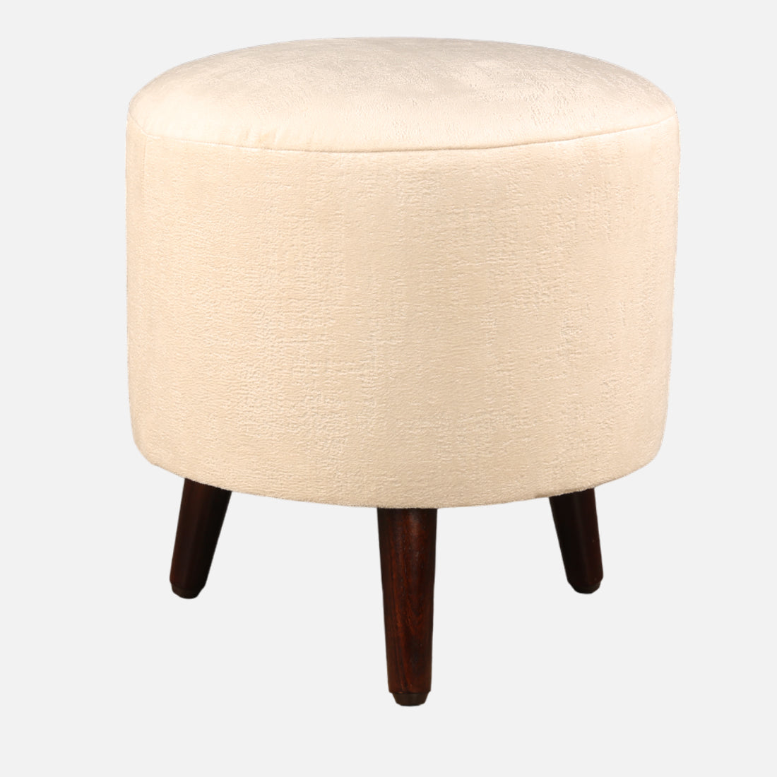 Ordhid Fabric Ottomans in Peach Colour
