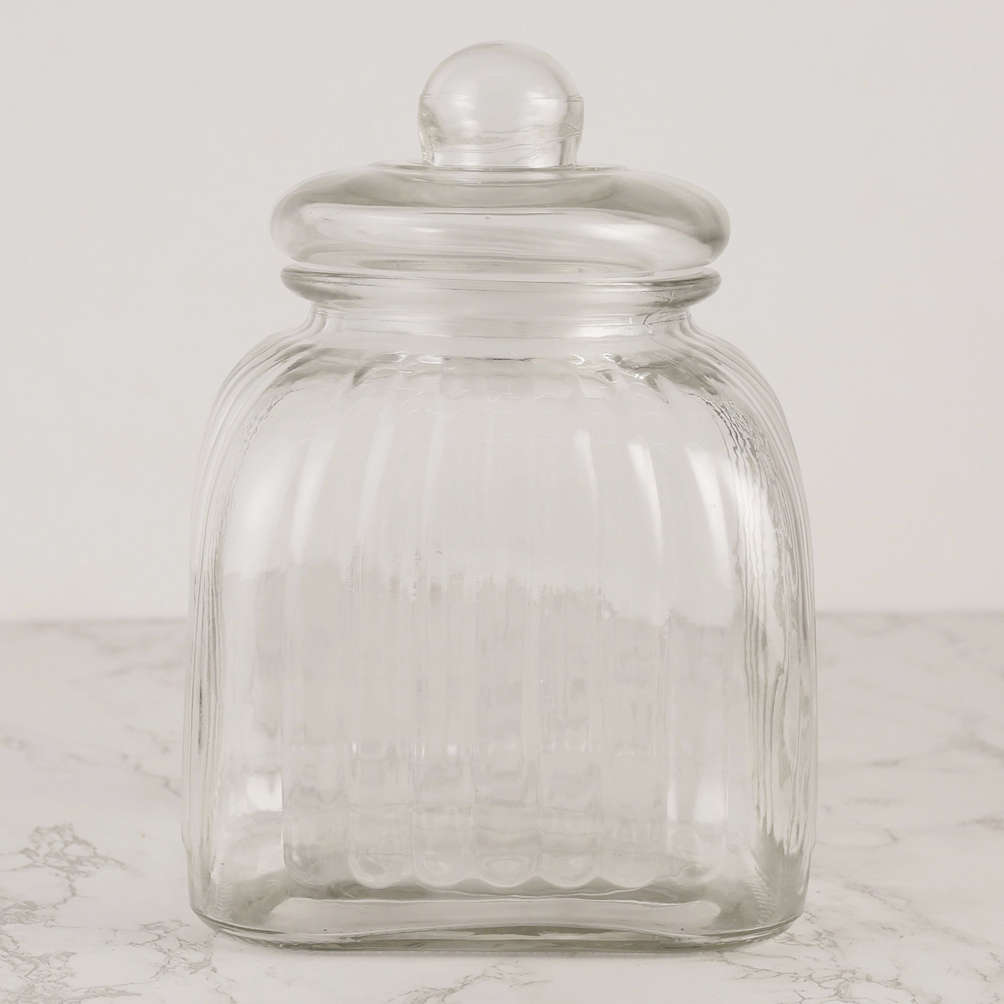 Robust Glass Jar 3000 ml with Lid in Transparent Colour
