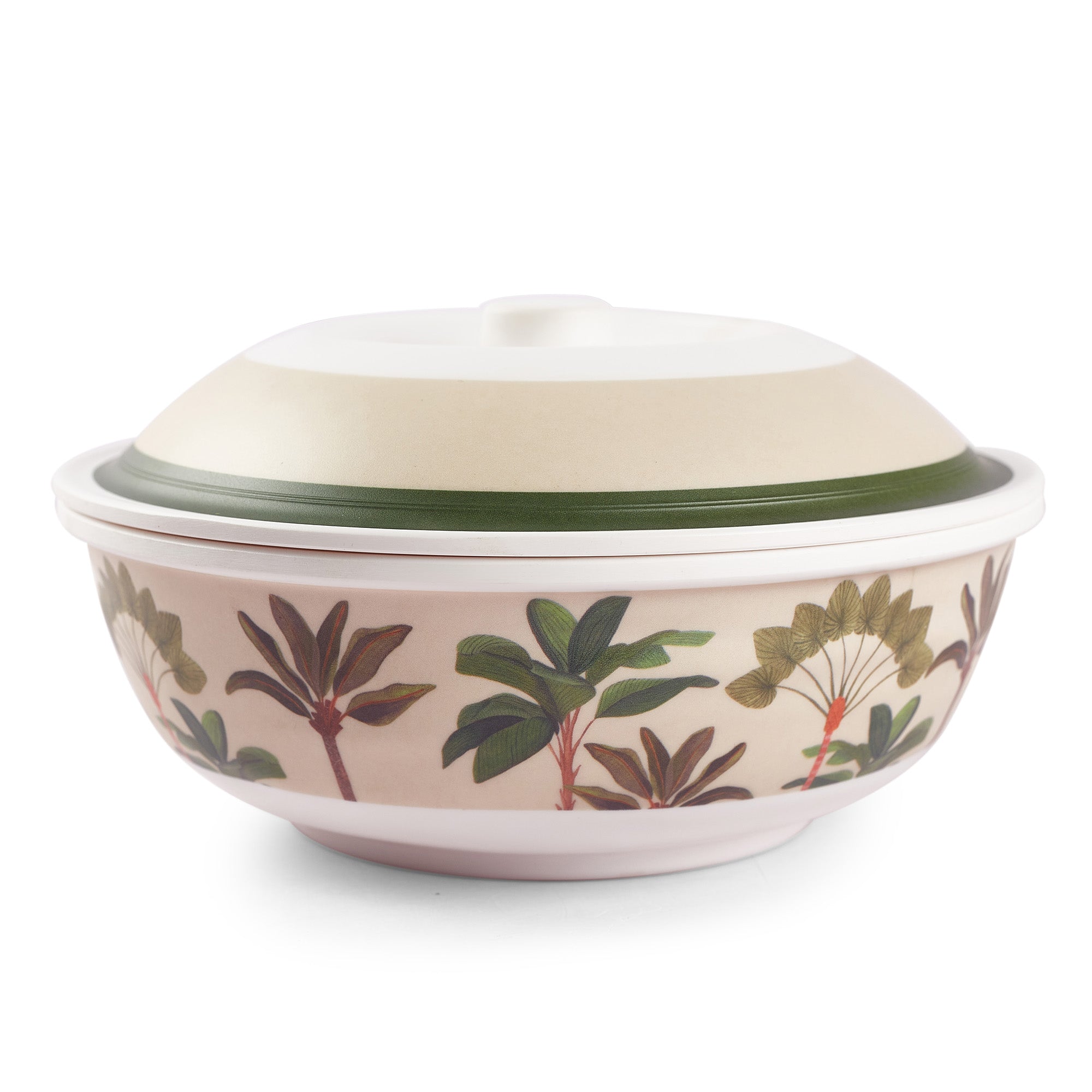 Oasis Melamine Serving Bowl with Lid in Multi Colour