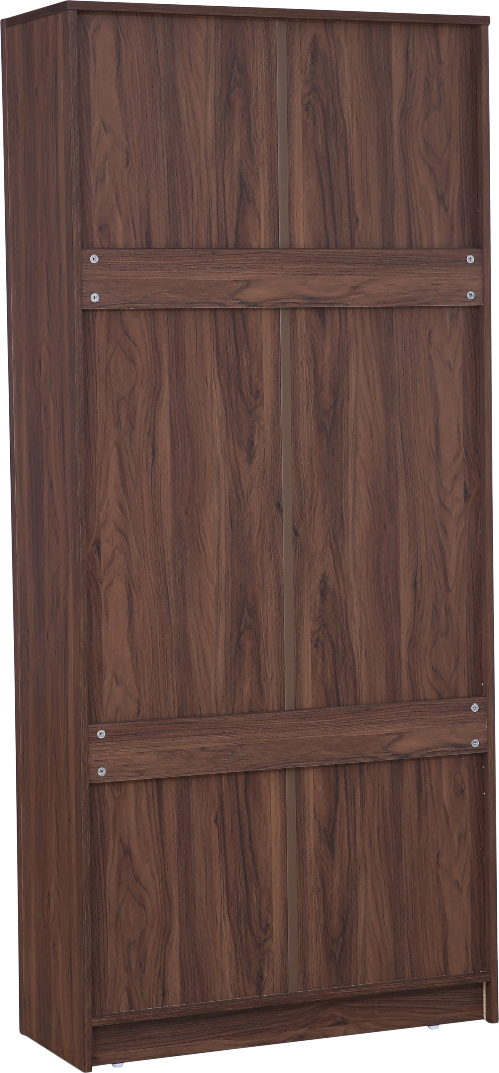 Stark Engineered Wood 4 door Book Case in Walnut Colour