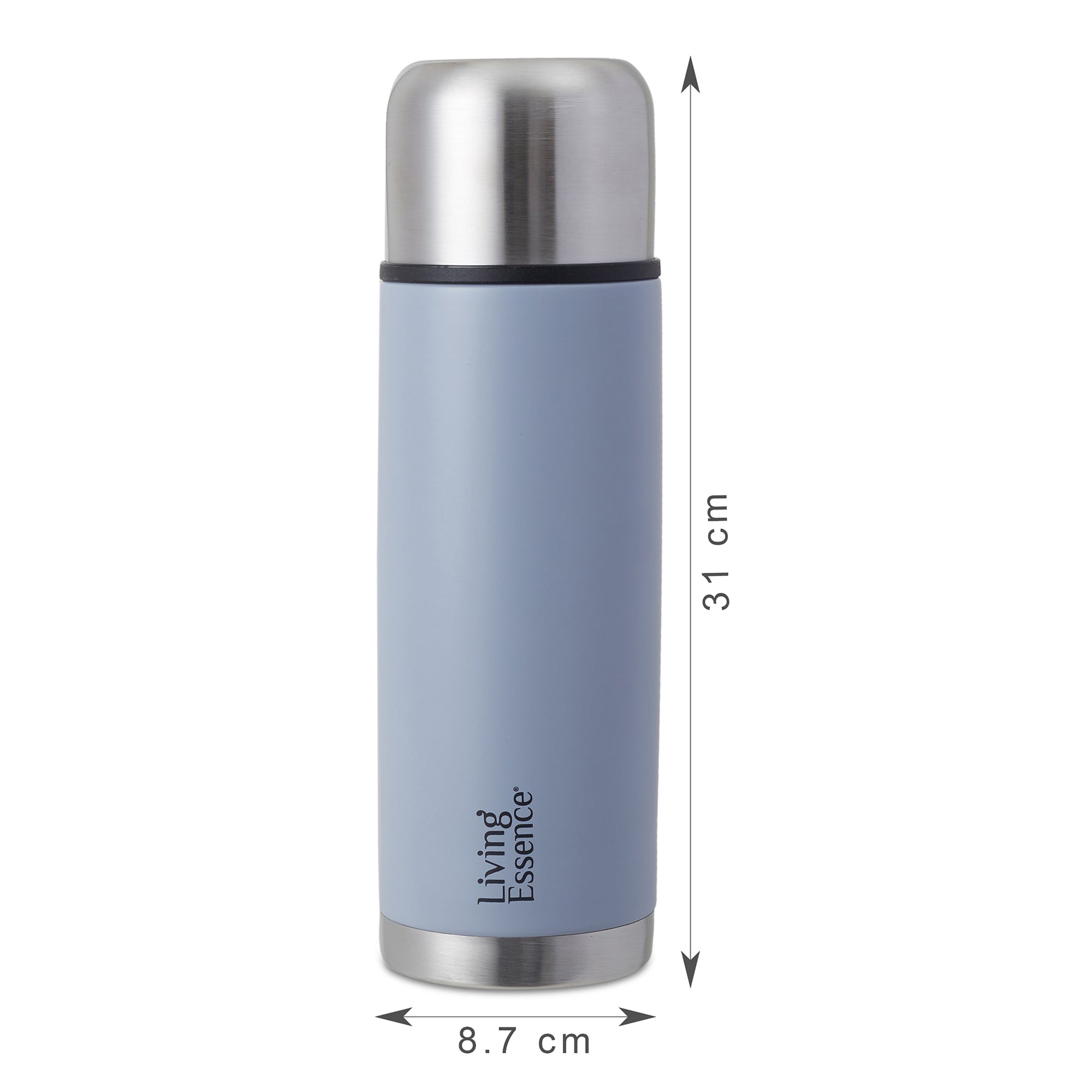 Fiesta Thermosteel Puro Vaccum Flask Combo Set of 2 in Grey Colour