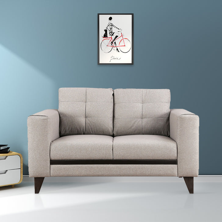 Garcia Fabric 2 Seater Sofa in Grey Colour
