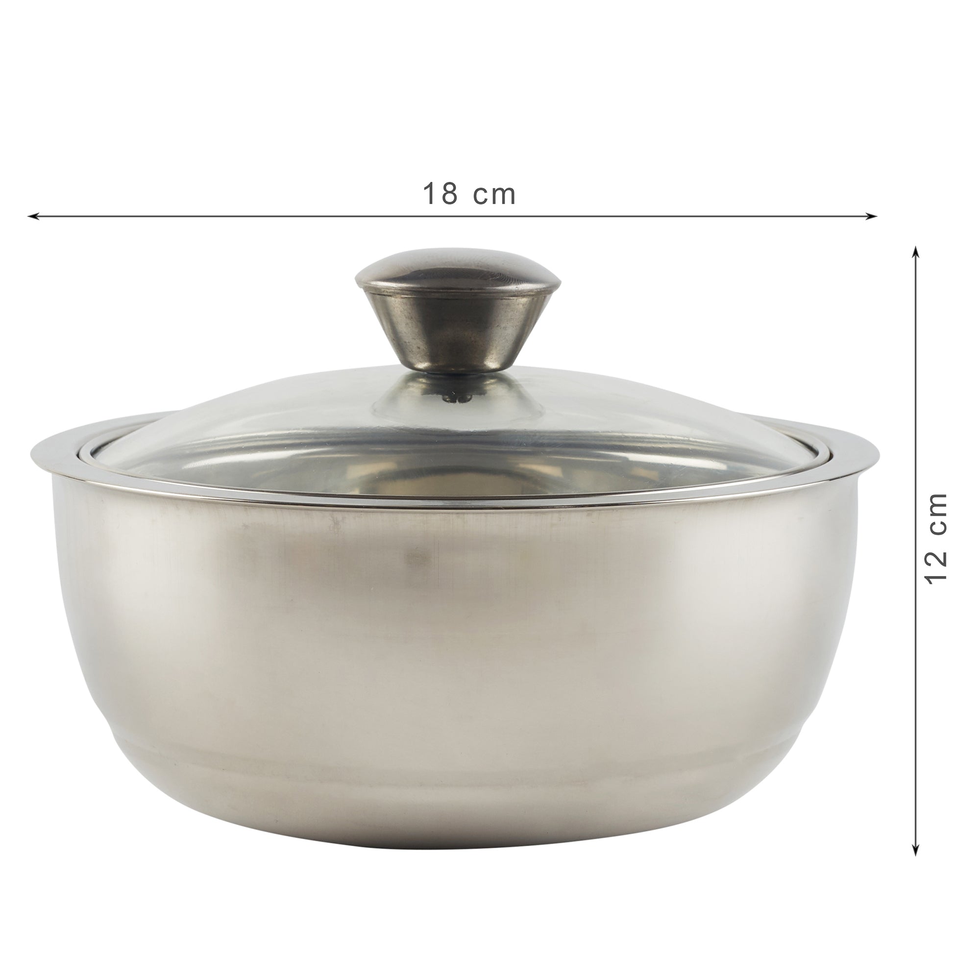 Sapphire Double Wall Insulated Stainless Steel Meal Serve Combo Set of 3 in Silver Colour