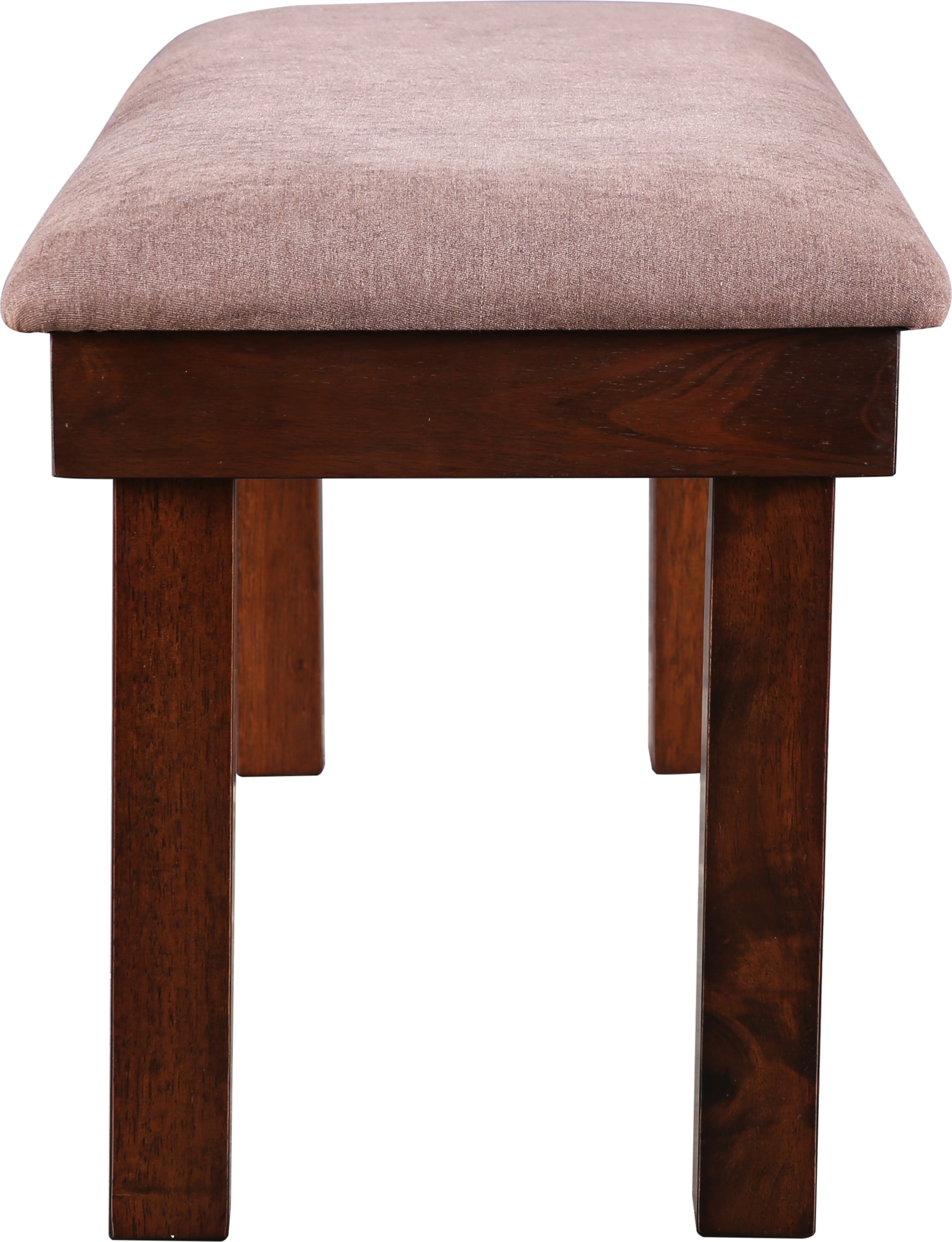 Hopton Solidwood Four Seater Dining Set With Bench in Walnut Colour