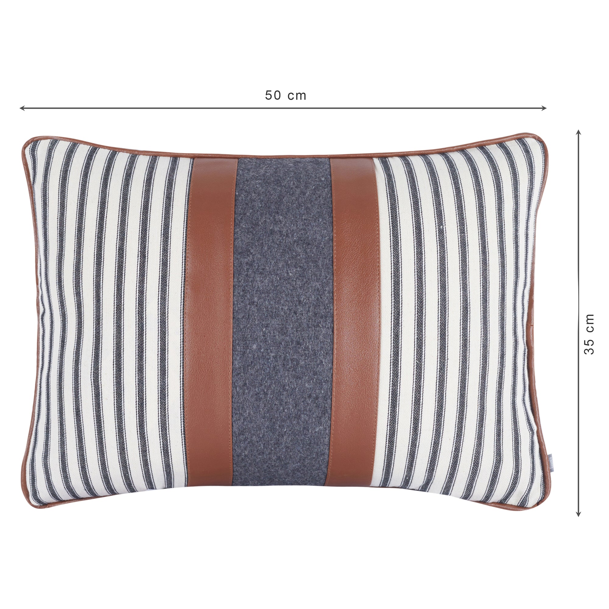 Luxe Living  Stripe Cushion Cover 35x50 Cm in Off White Colour