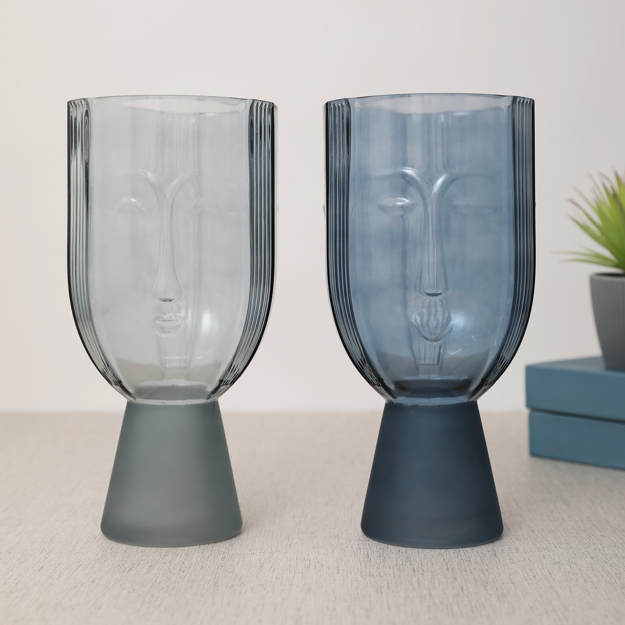 Julian Glass Vase 30Cm in Smoky Colour