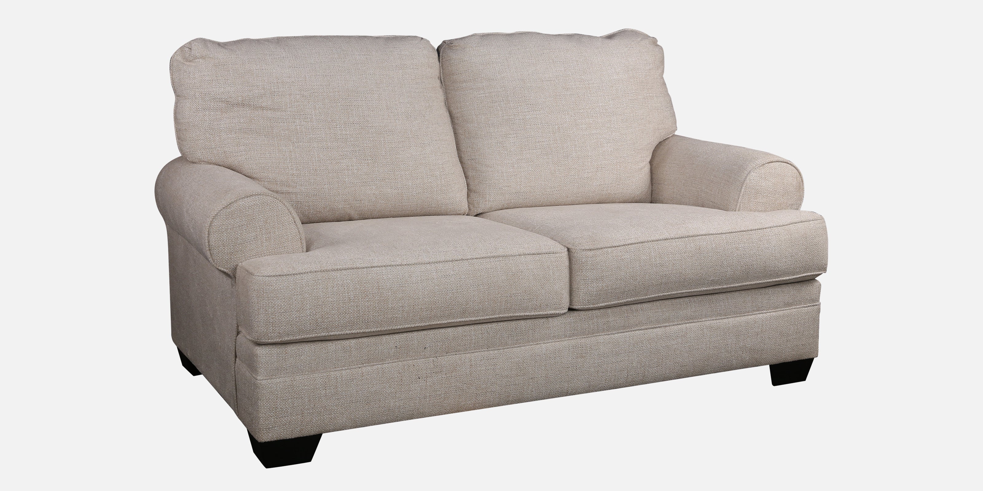 Thames Fabric Two Seater Sofa in Beige Colour