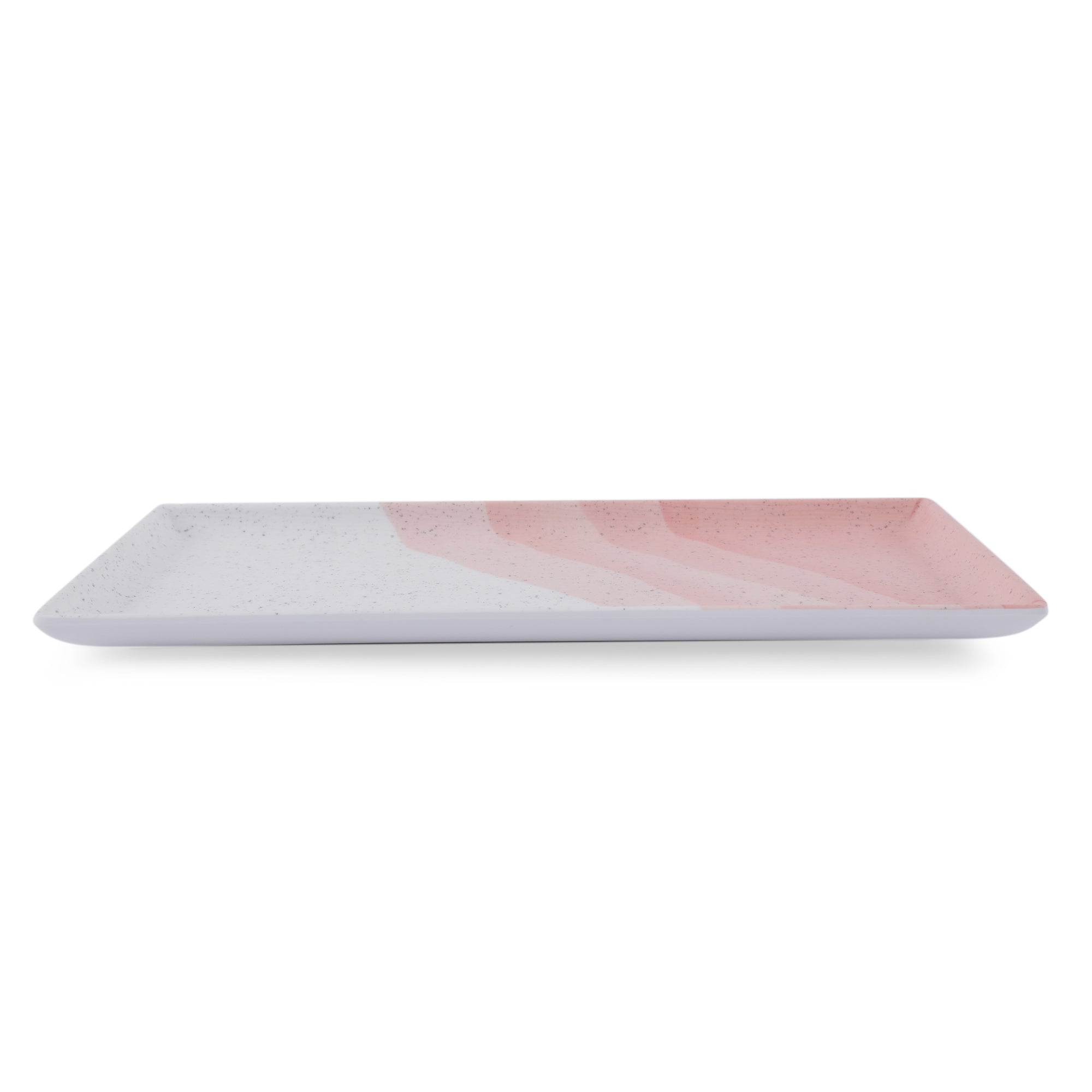 Emilia Melamine Speckles Platter Large in Pink Colour