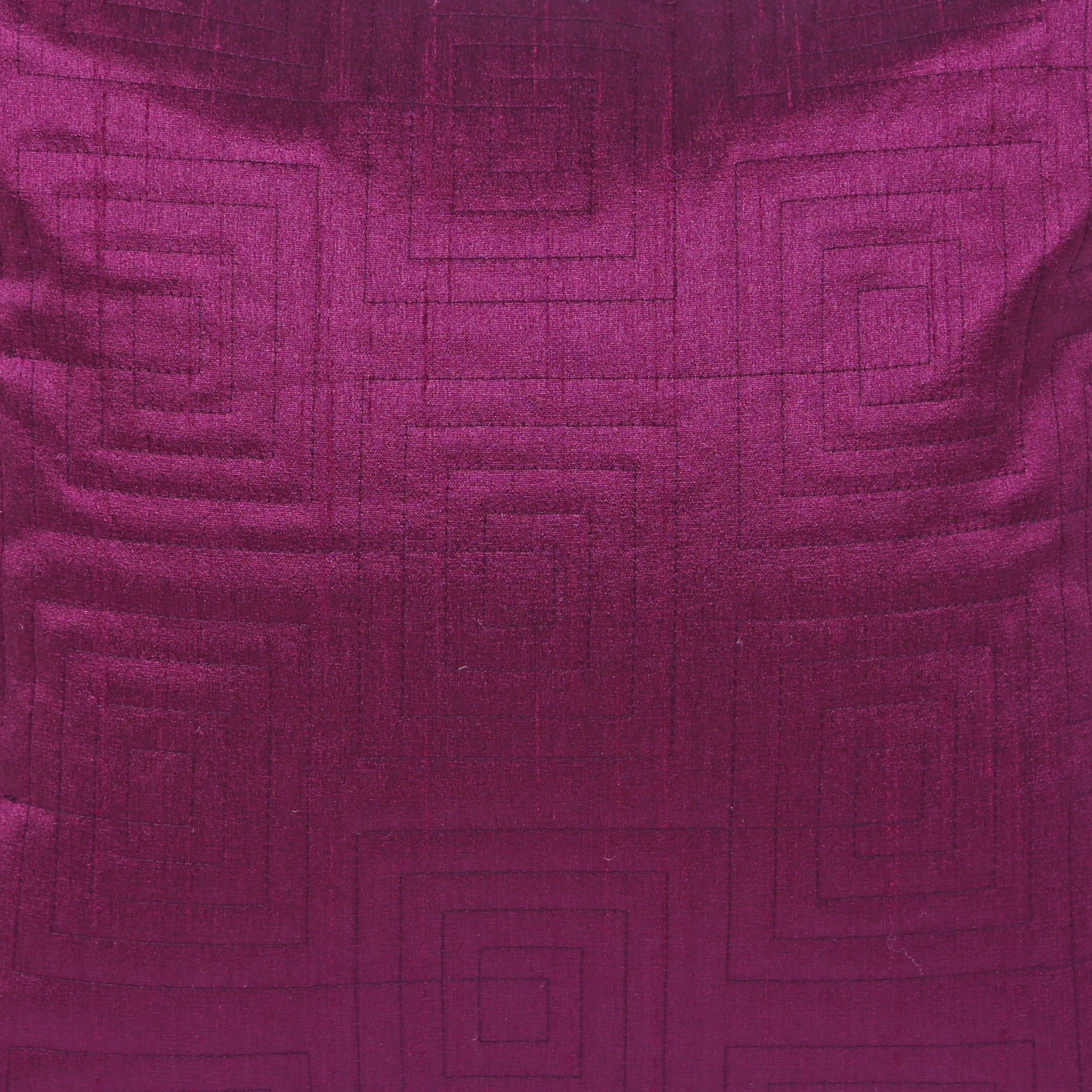 Carnival Quilted Set Of 2 Cushion Covers 40x40 Cm in Purple Colour