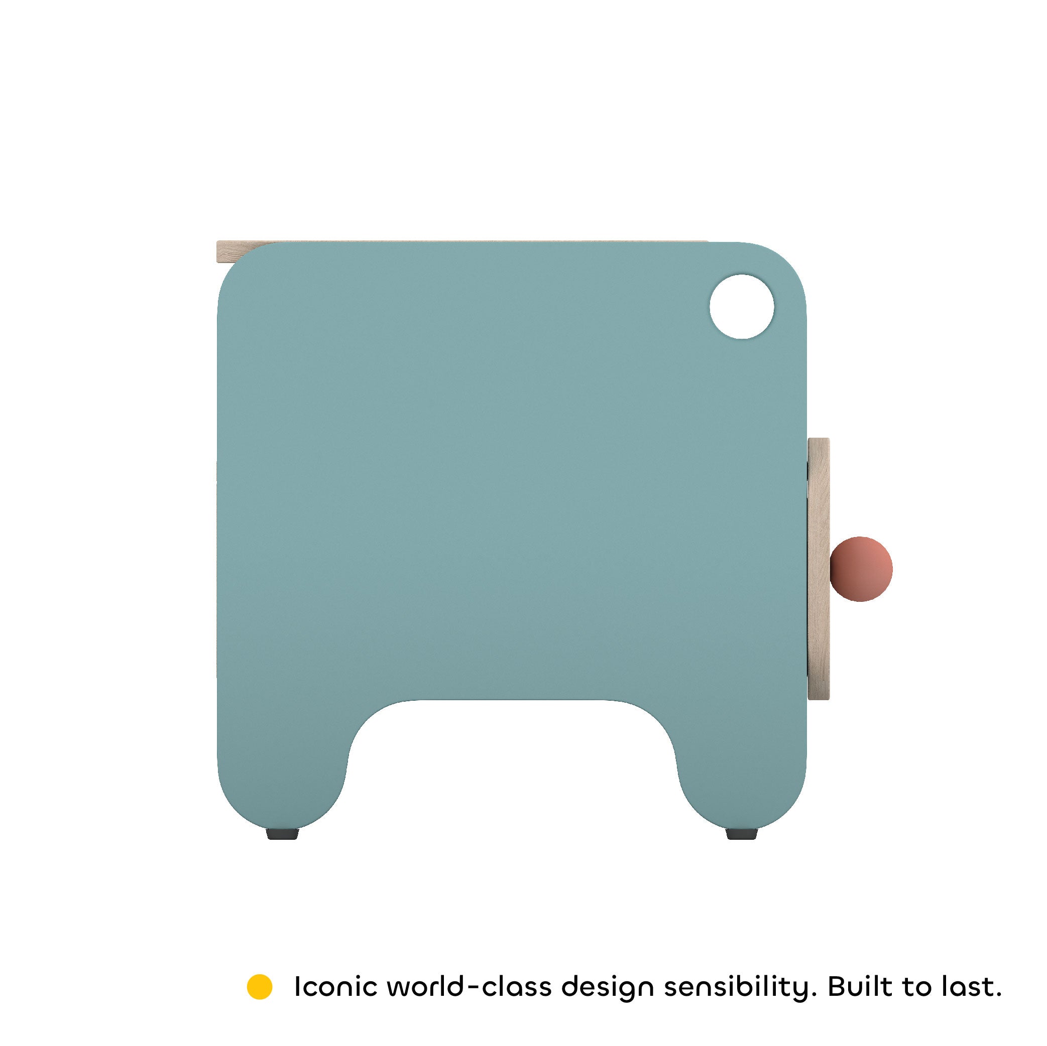 Boop Bed Side Table in Marine Teal Colour
