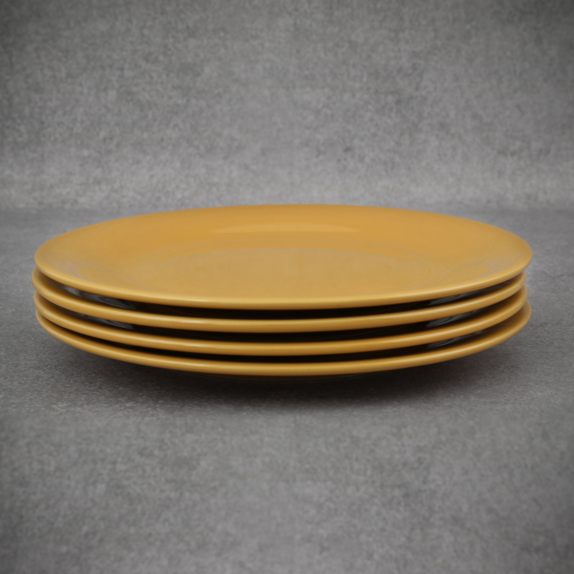 Palette Ceramic 10.5 Inch Dinner Plate 4 Pcs in Yellow Colour
