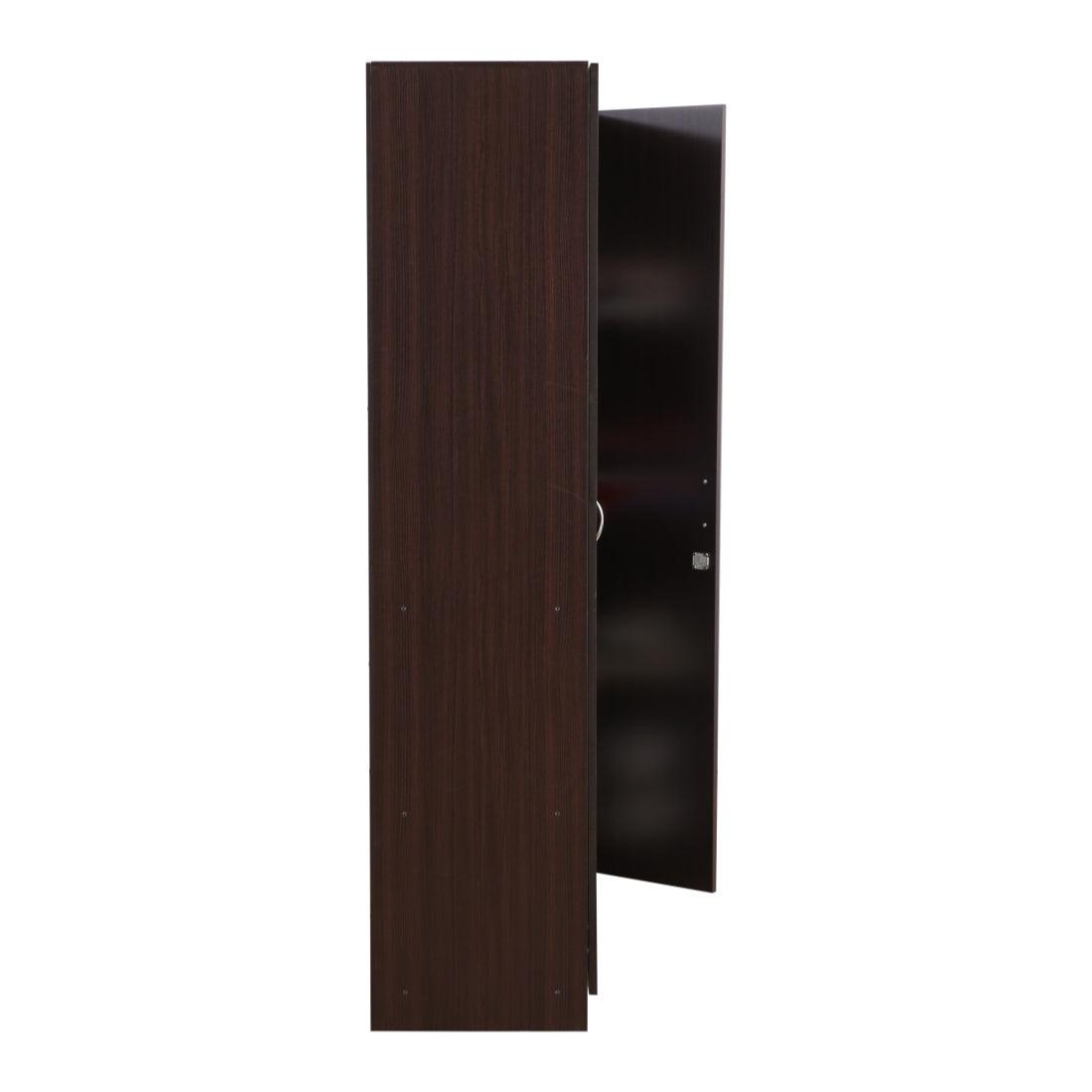 Willy Engineered Wood 3 door wardrobe in Walnut Colour