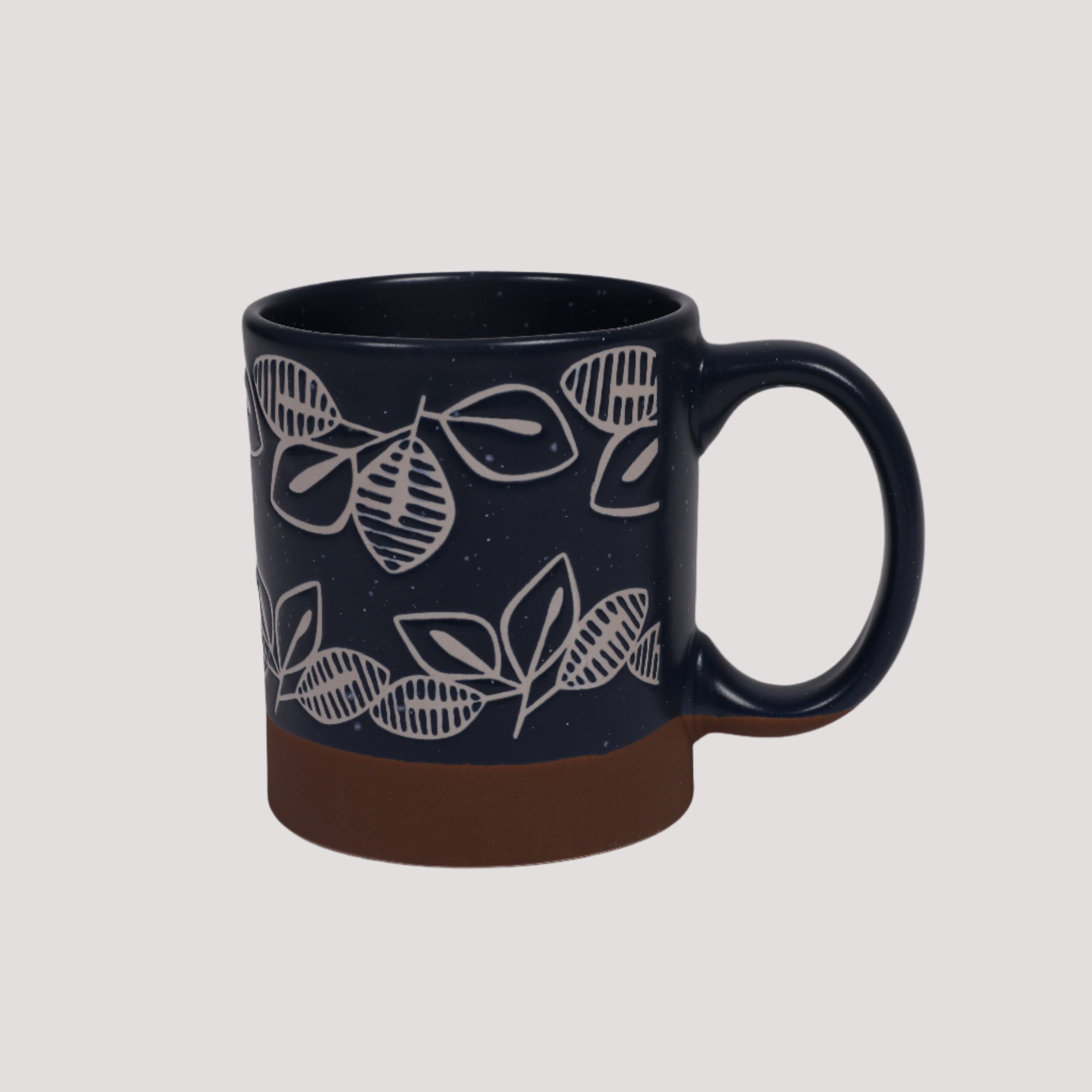 Living Essence Stoneware Mug Blue 280ml Set of 2Pcs