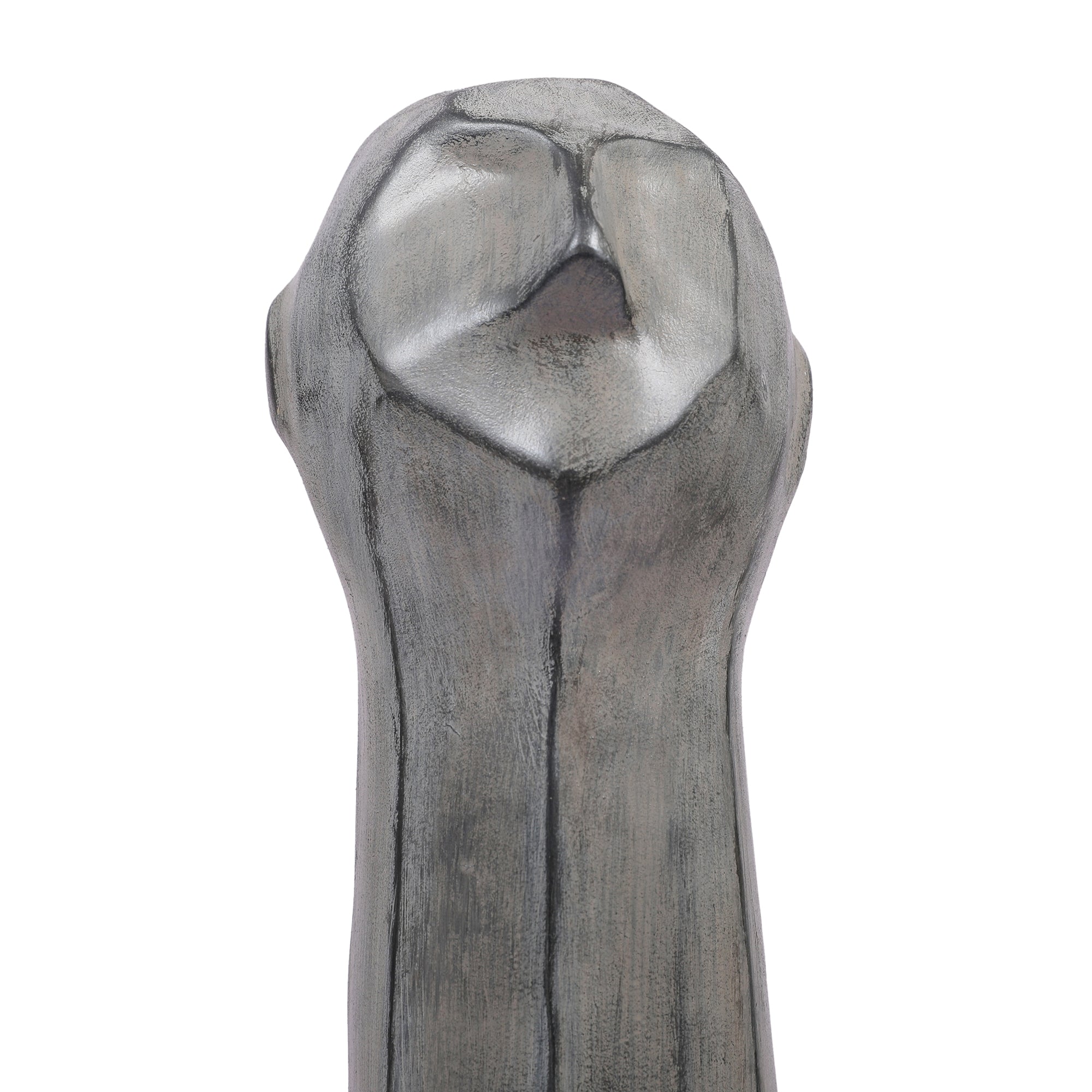Stella Silver Pearl Finish Polyresin Male Abstract Facial Table D&eacute;cor