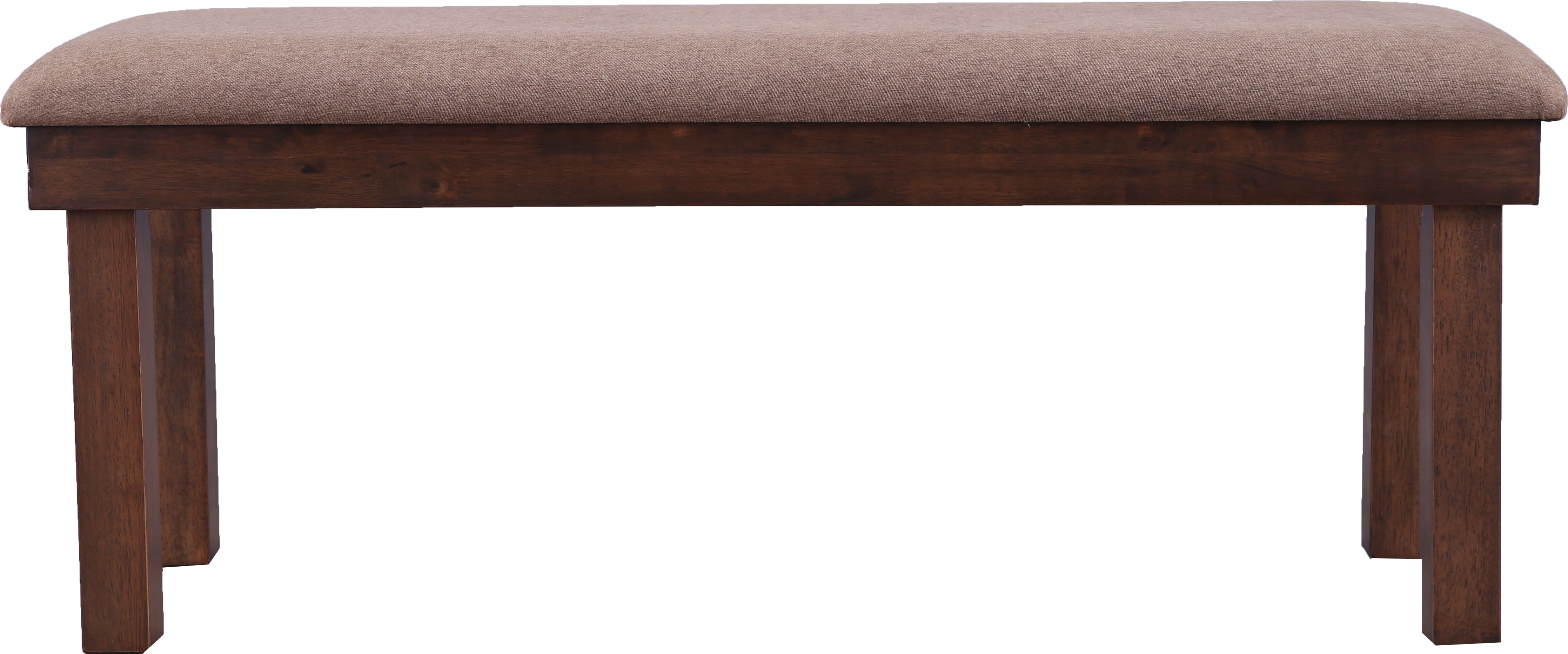 Hopton Solidwood 6 Seater Dining Set With Bench in Walnut Colour