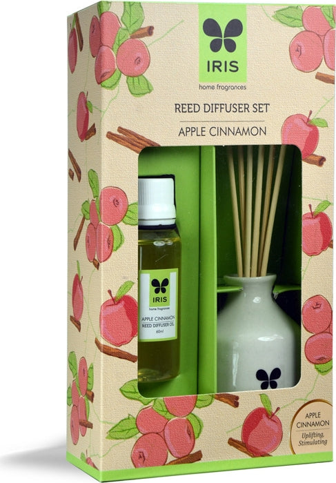Reed Diffuser Set Ceramic With Reeds in Apple Cinnamon Colour