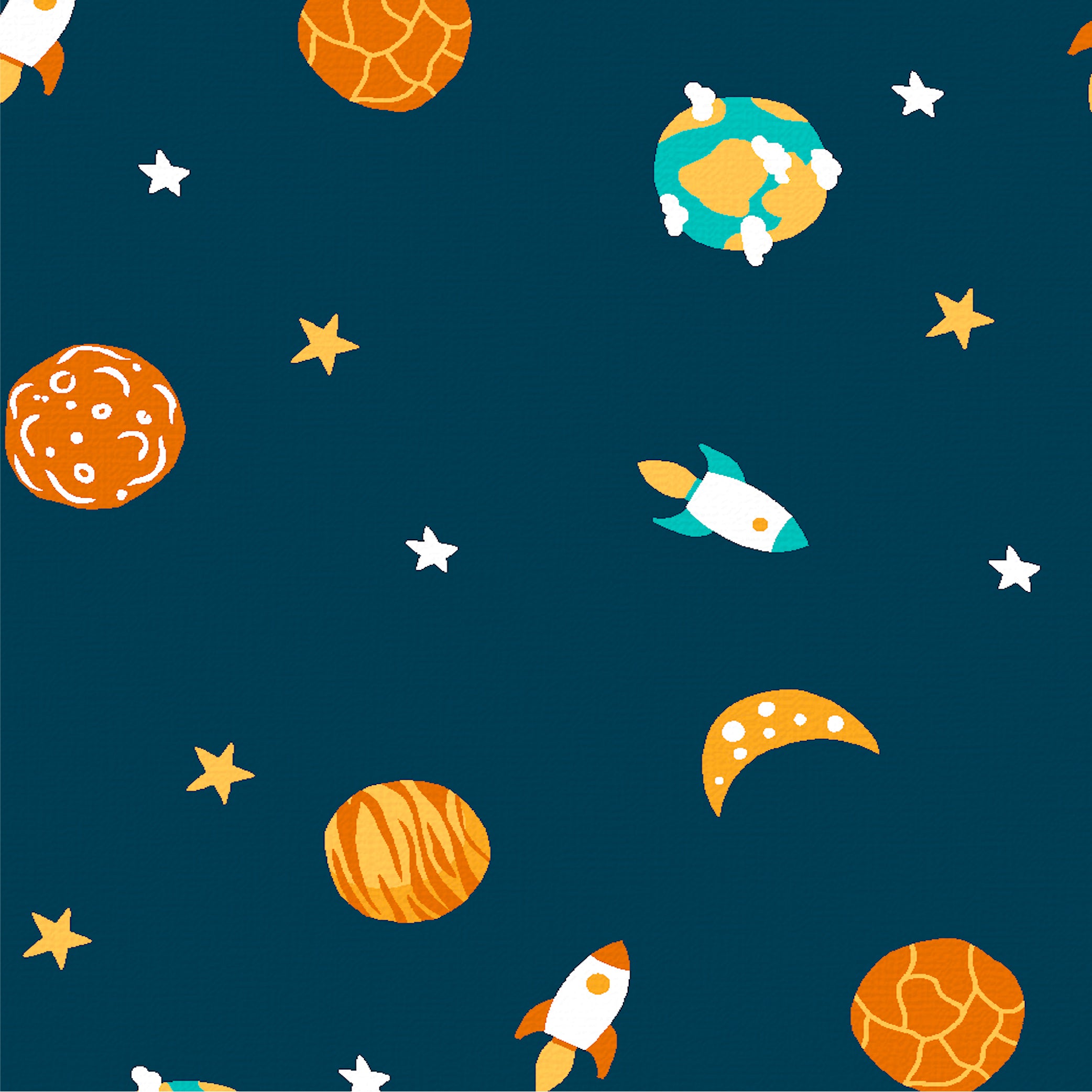 Astronuts Bamboo Cotton Single Fitted Bedsheet in Multi Colour