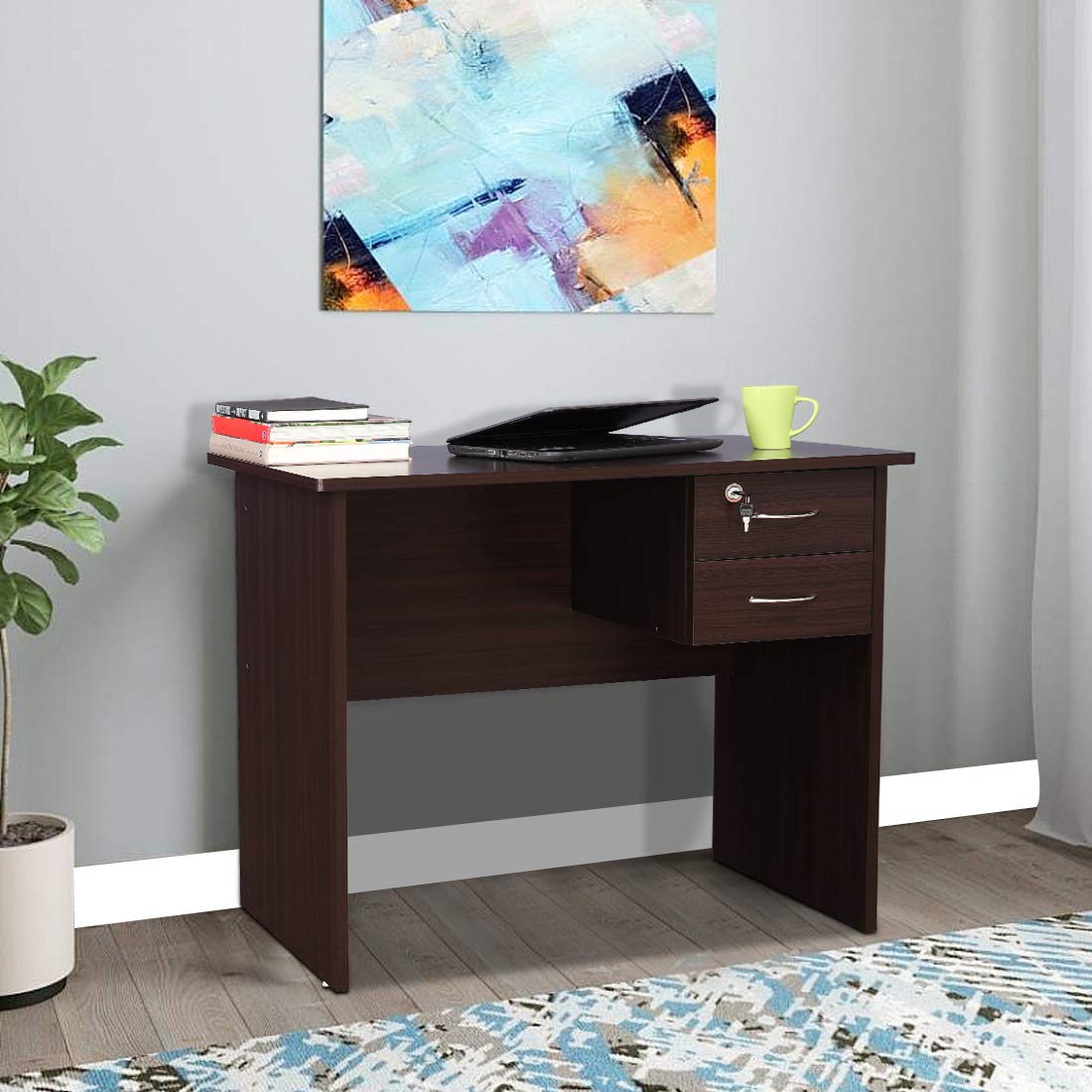 Simply Study Table in Walnut Colour