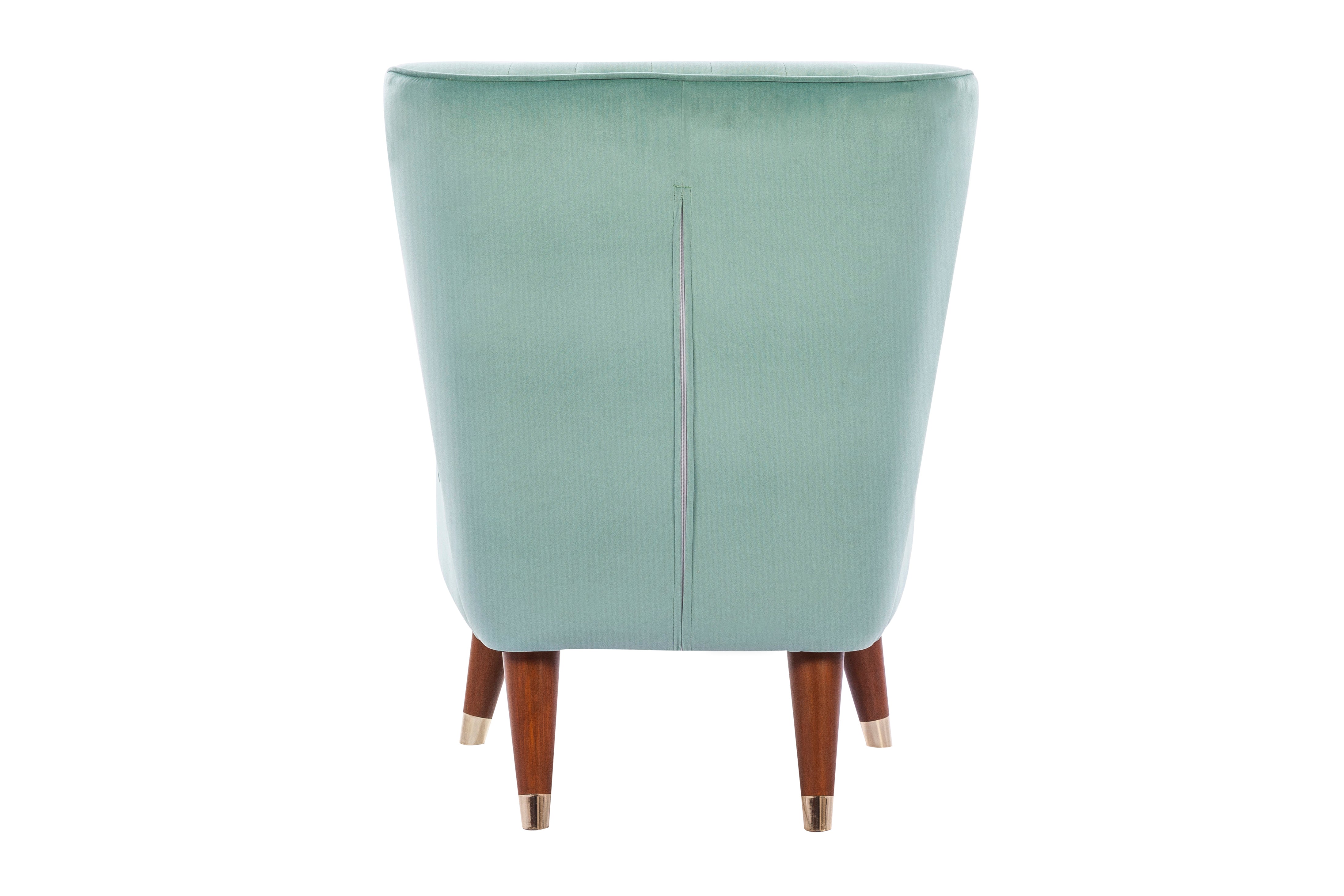 Jane Velvet Accent Chair in Teal Colour