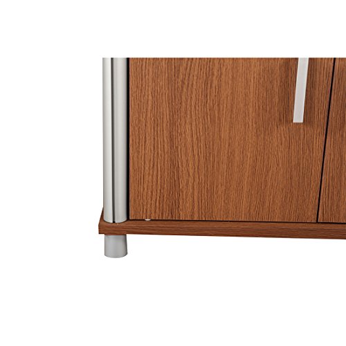 Jacob Engineered Wood 3 Tier Multipurpose Cabinet in Oak Colour