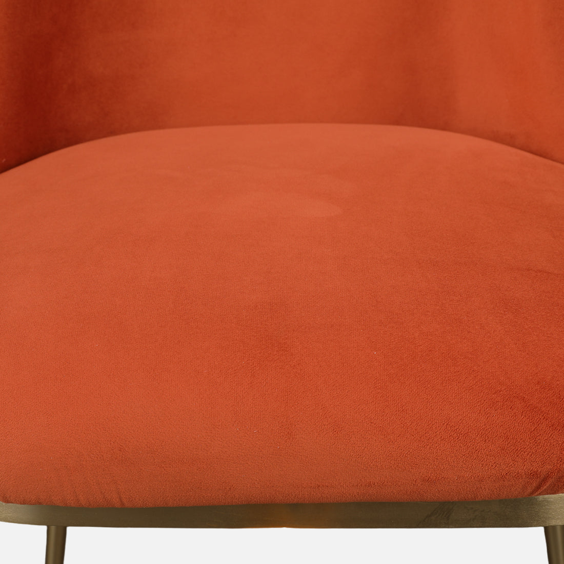 Palatine Metal Dining Chair in Rust Colour