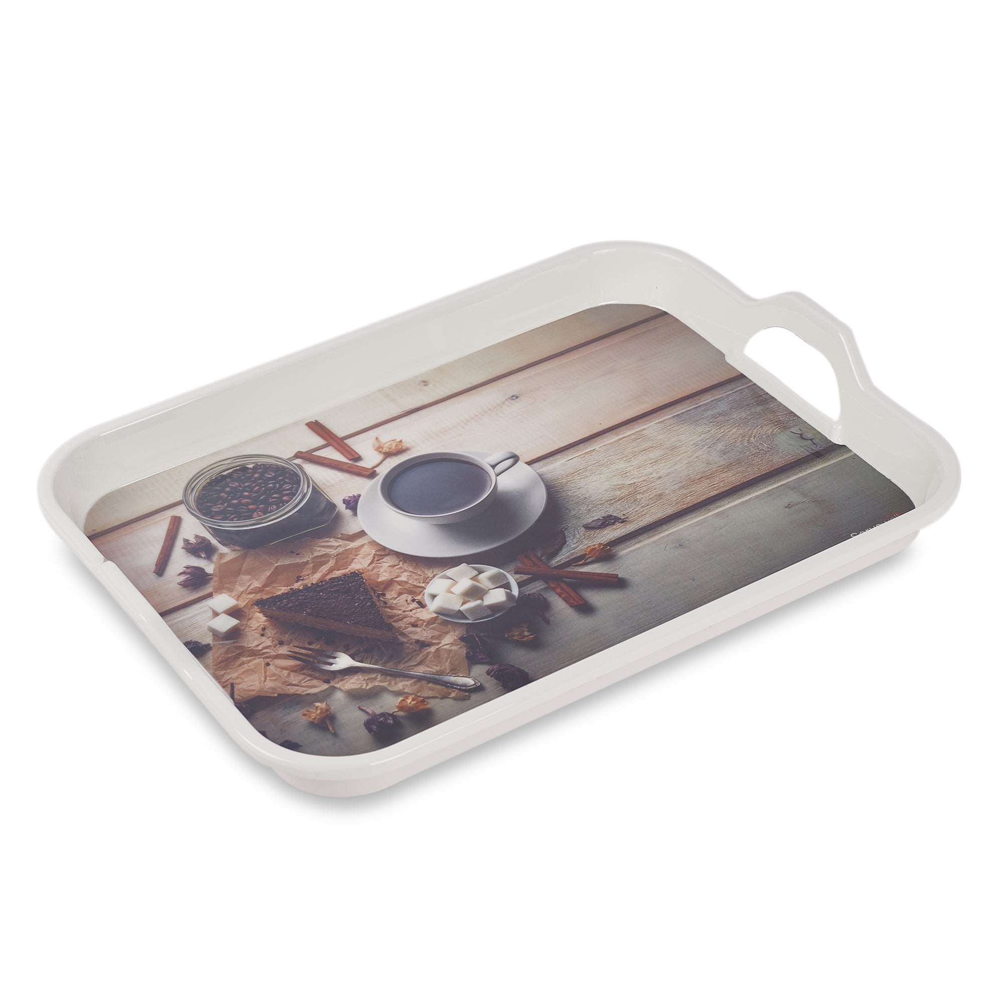 Handy Melamine Tray Set of 3 in Multi Colour