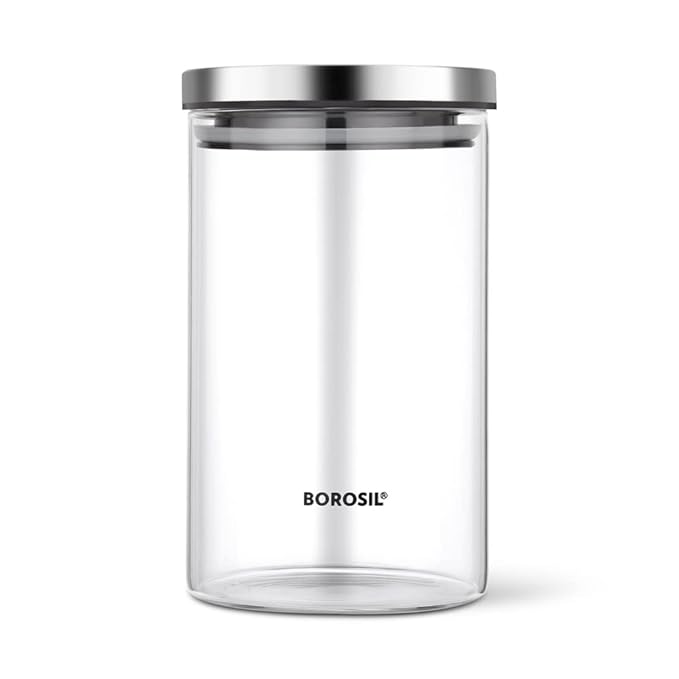 Borosil Classic Glass Jar 900Ml