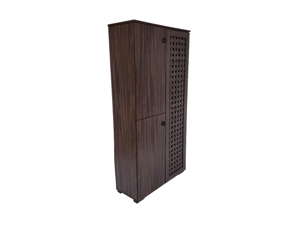 Neste Tall Shoe Rack in Walnut Colour