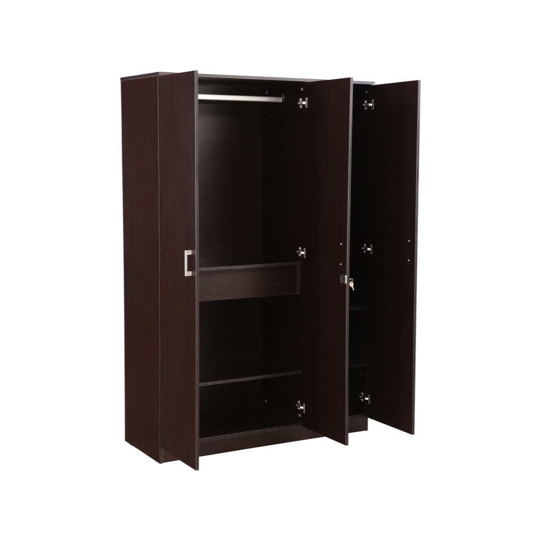 Prime Three door Wardrobe in Wenge Colour