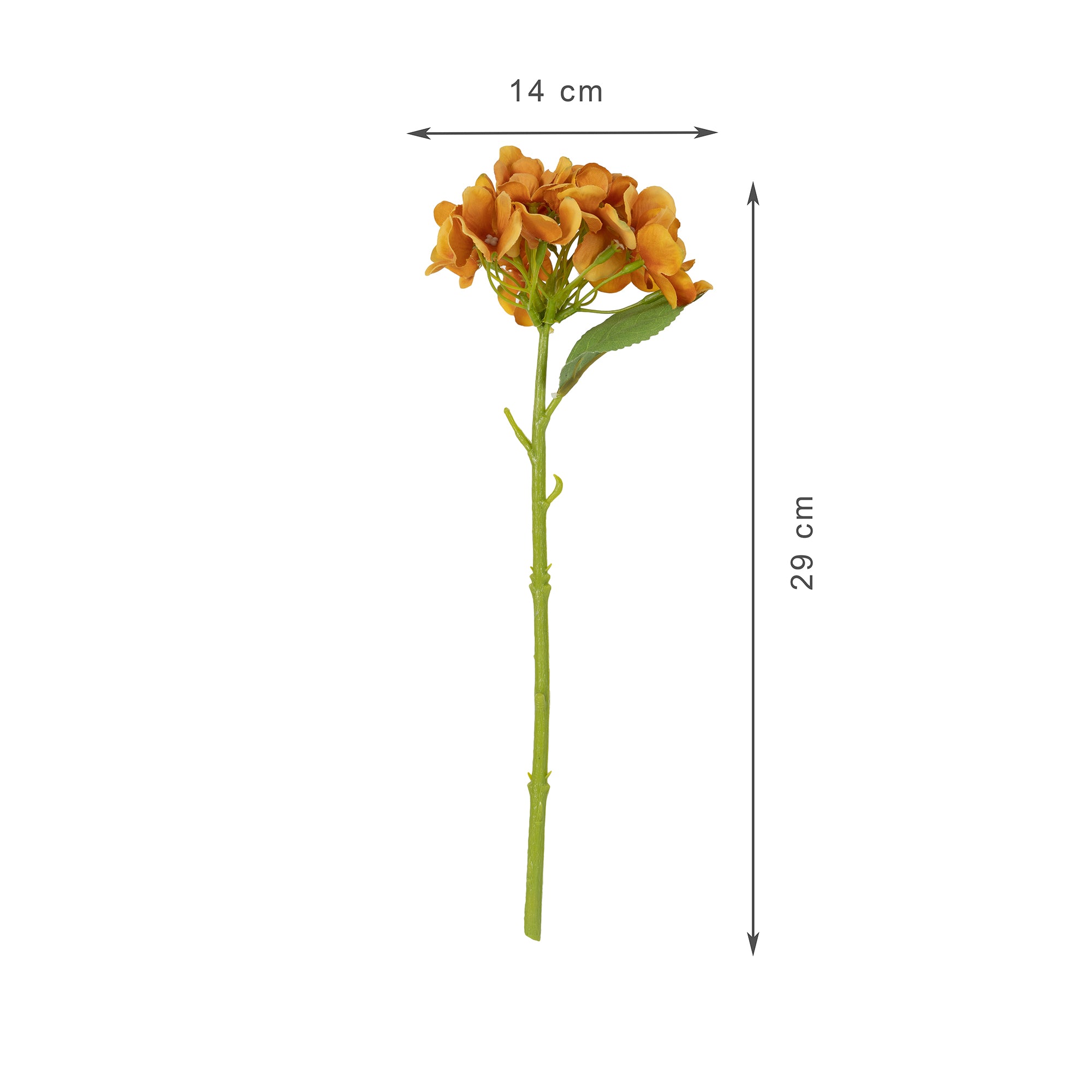 Elora  Yellow Hydrangea Faux Flower 29 Cm in Yellow Colour