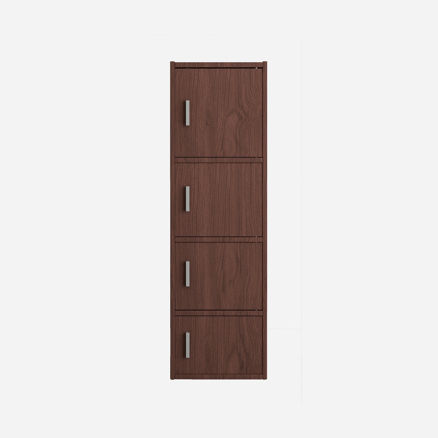 Albert Engineered Wood 4 Tier Cabinet in Cherry Brown Colour