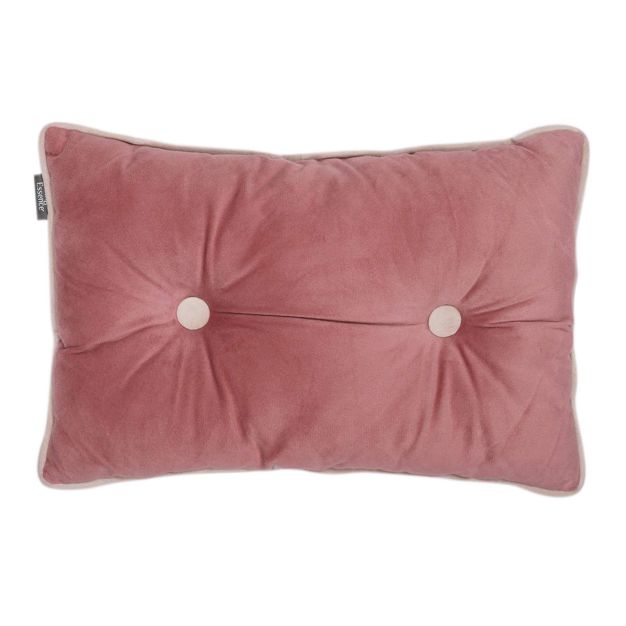 Velvet Solid Dori Filled Cushion Rose, 30X45cm