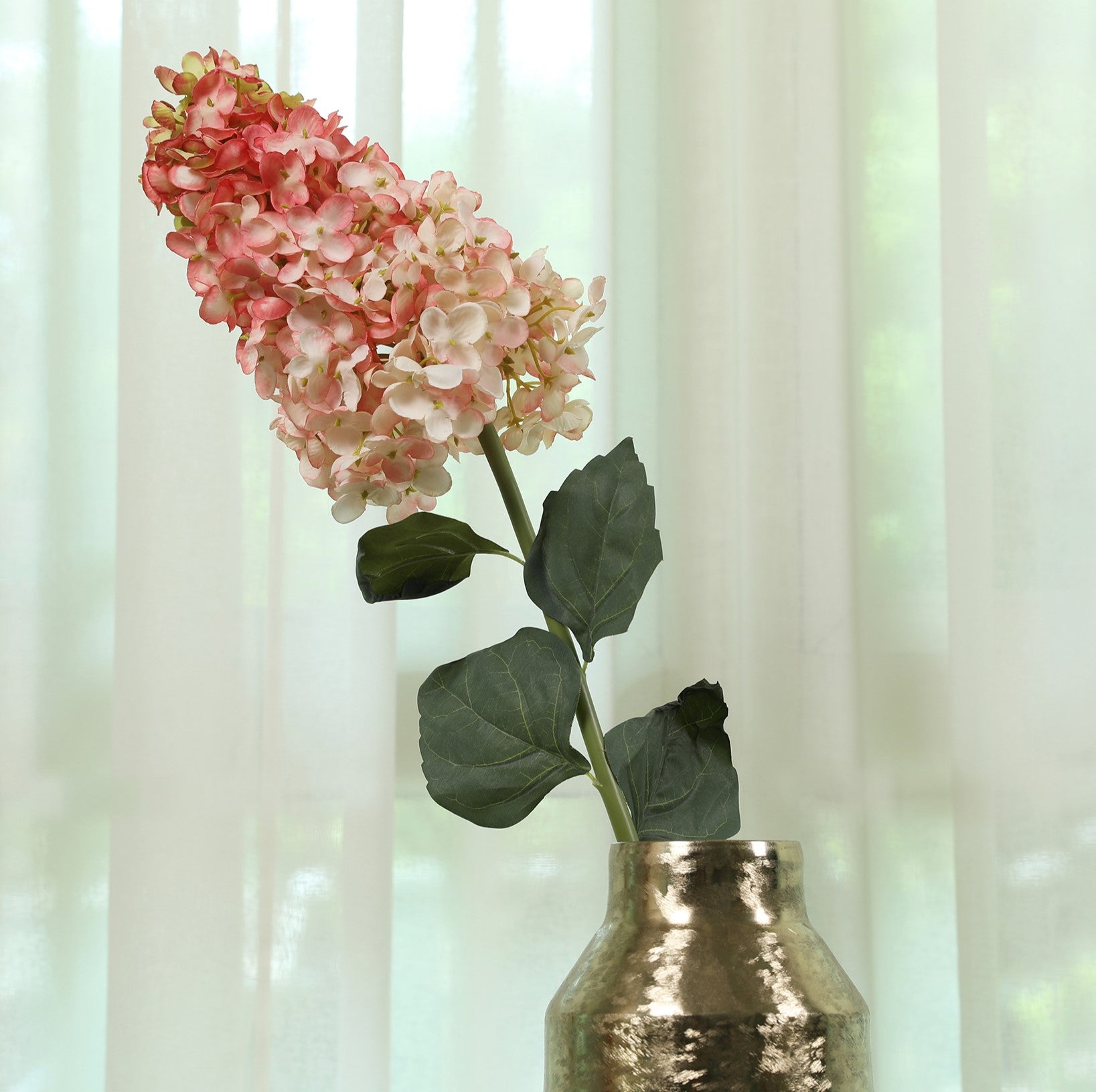 Blume Artificial Flower Hydrangea Stem 88cm in Pink Colour By Living Essence