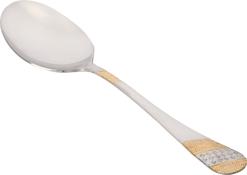 Fns Imperio Steel Serving Spoon Set 2 Pc in Multi Colour