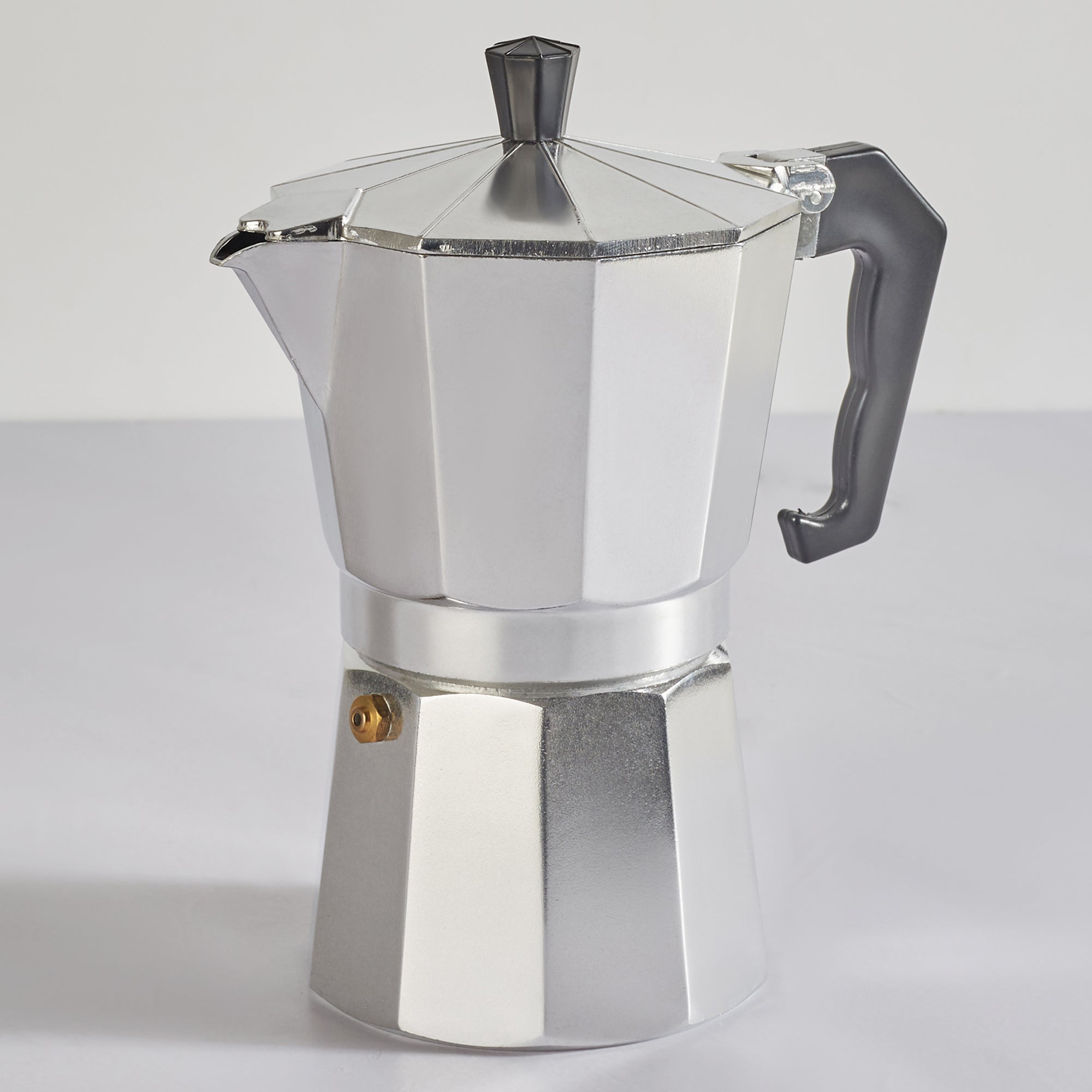 Brew Aluminium Moka Pot Coffee Maker 300 Ml in Silver Colour