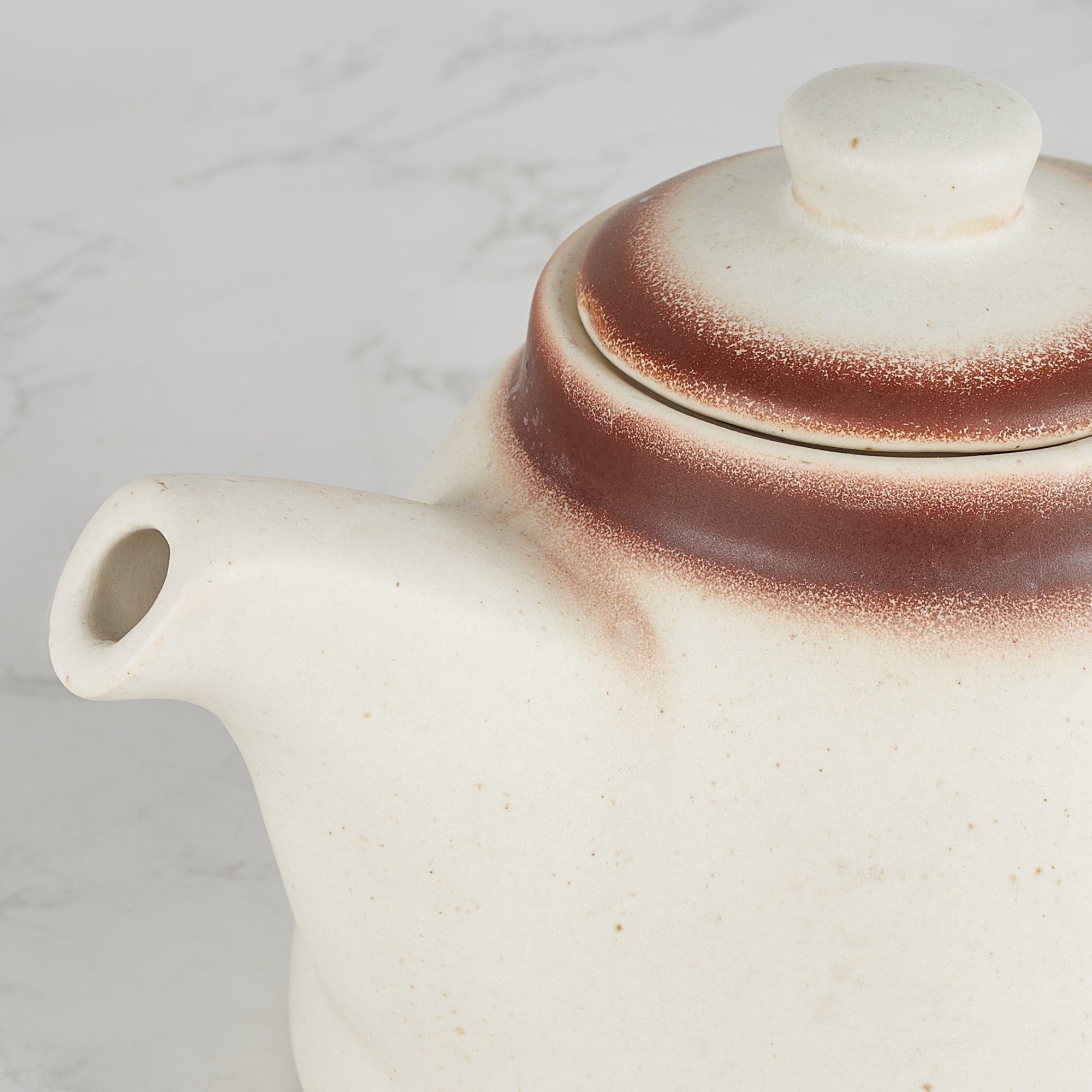Beautiful Kitchen Studio Pottery Stoneware Tea Pot in Beige Colour