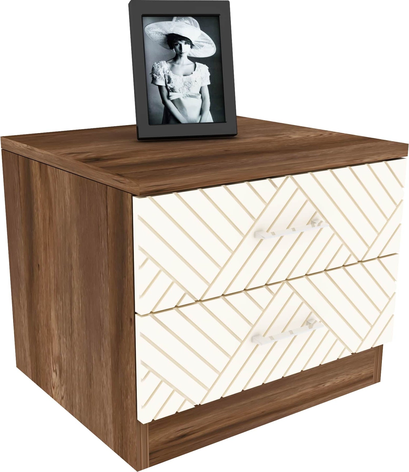 Saville Bedside Table in Dark Vogue Colour
