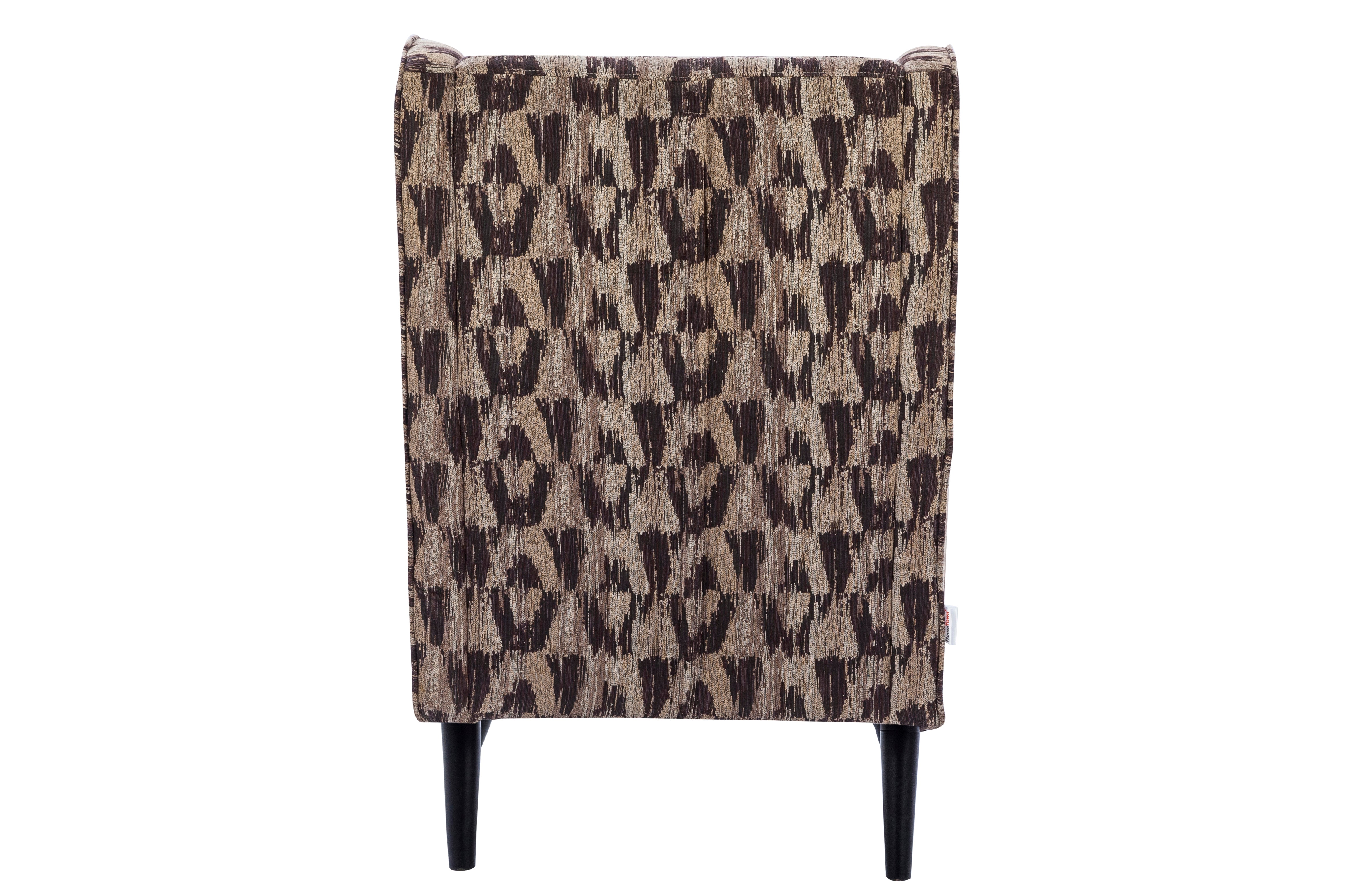 Charm Fabric Arm Chair in Brown Colour