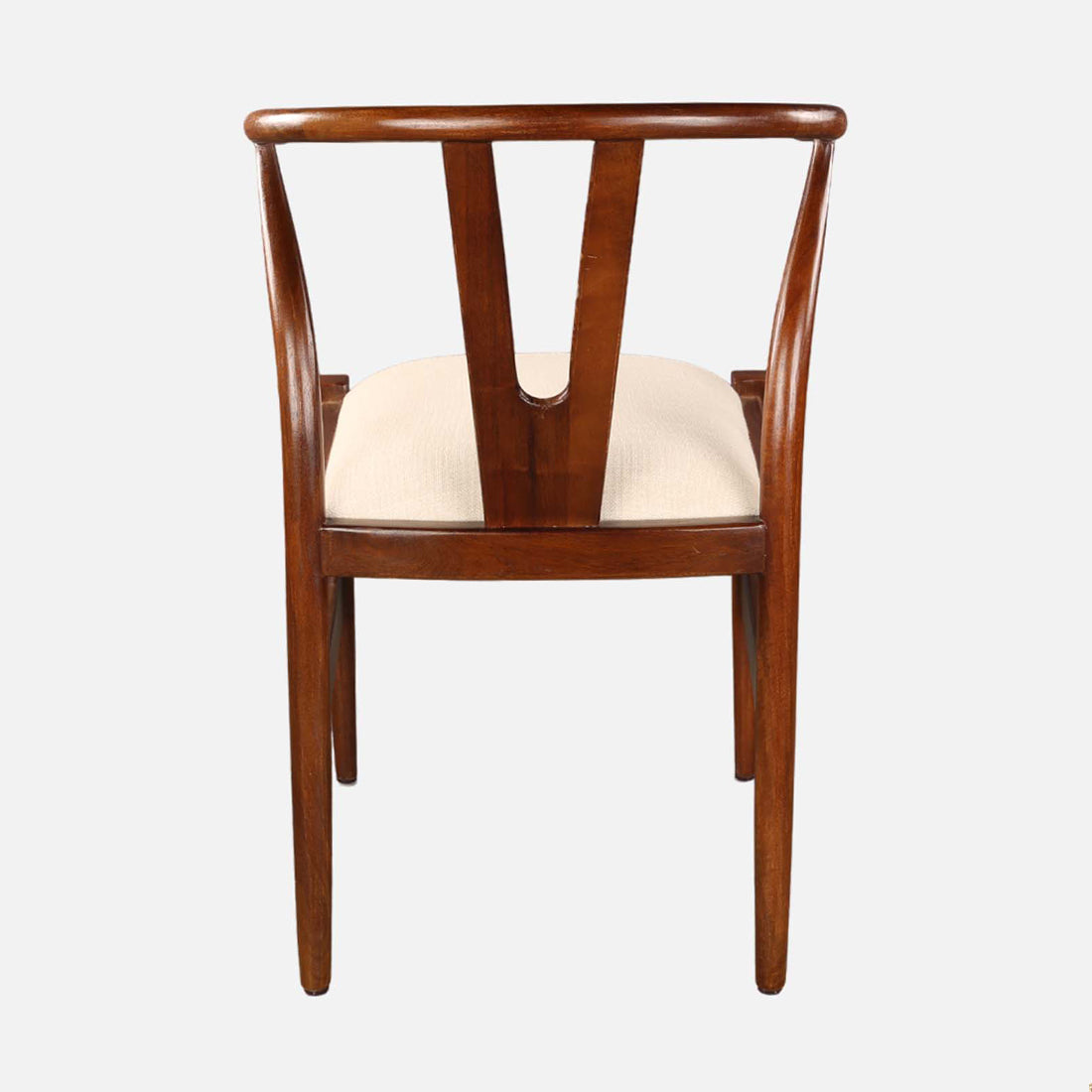Kira Solidwood Wishbone Chair in Black Colour