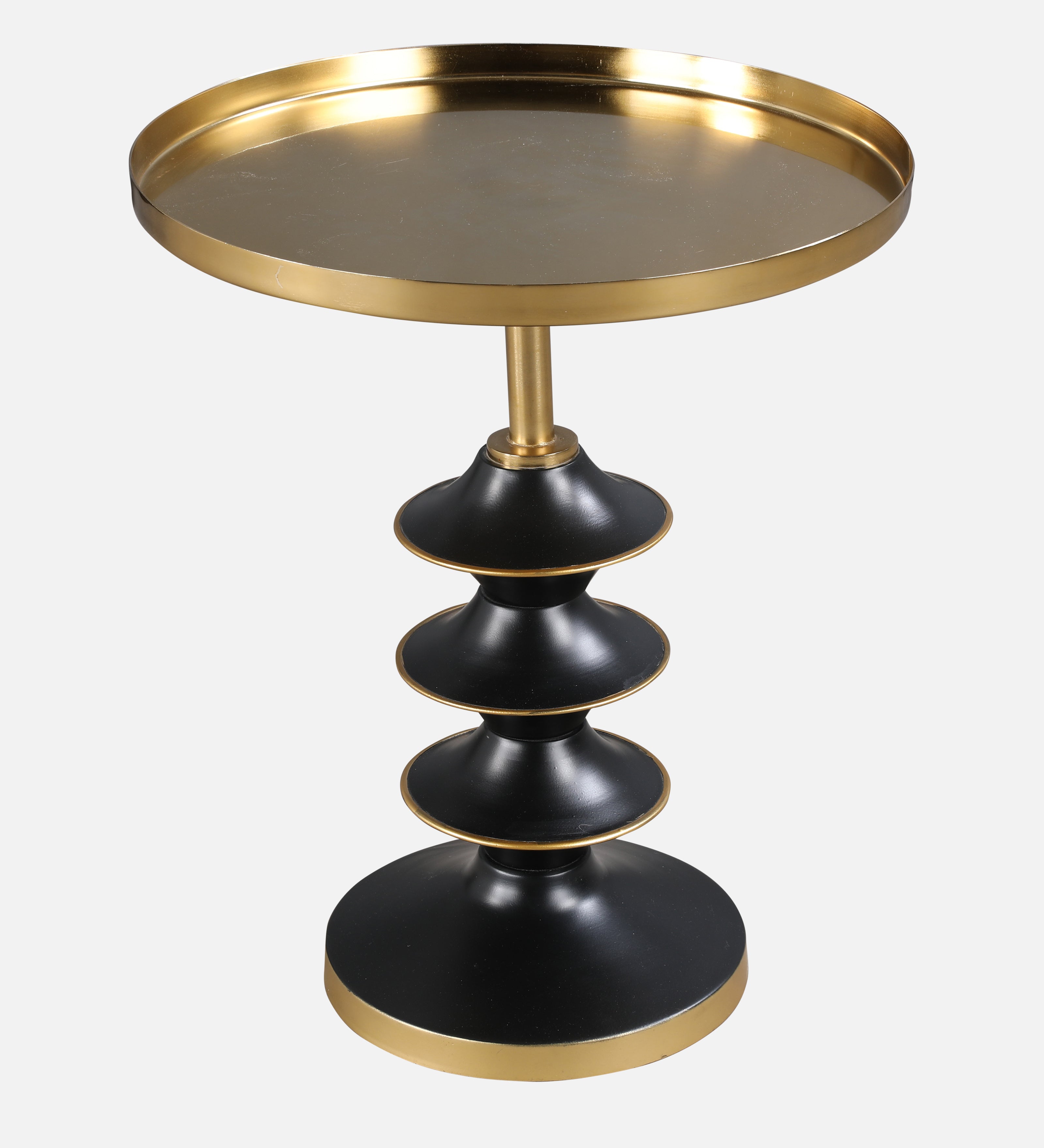 Rufus Metal Table in Black & Gold Colour