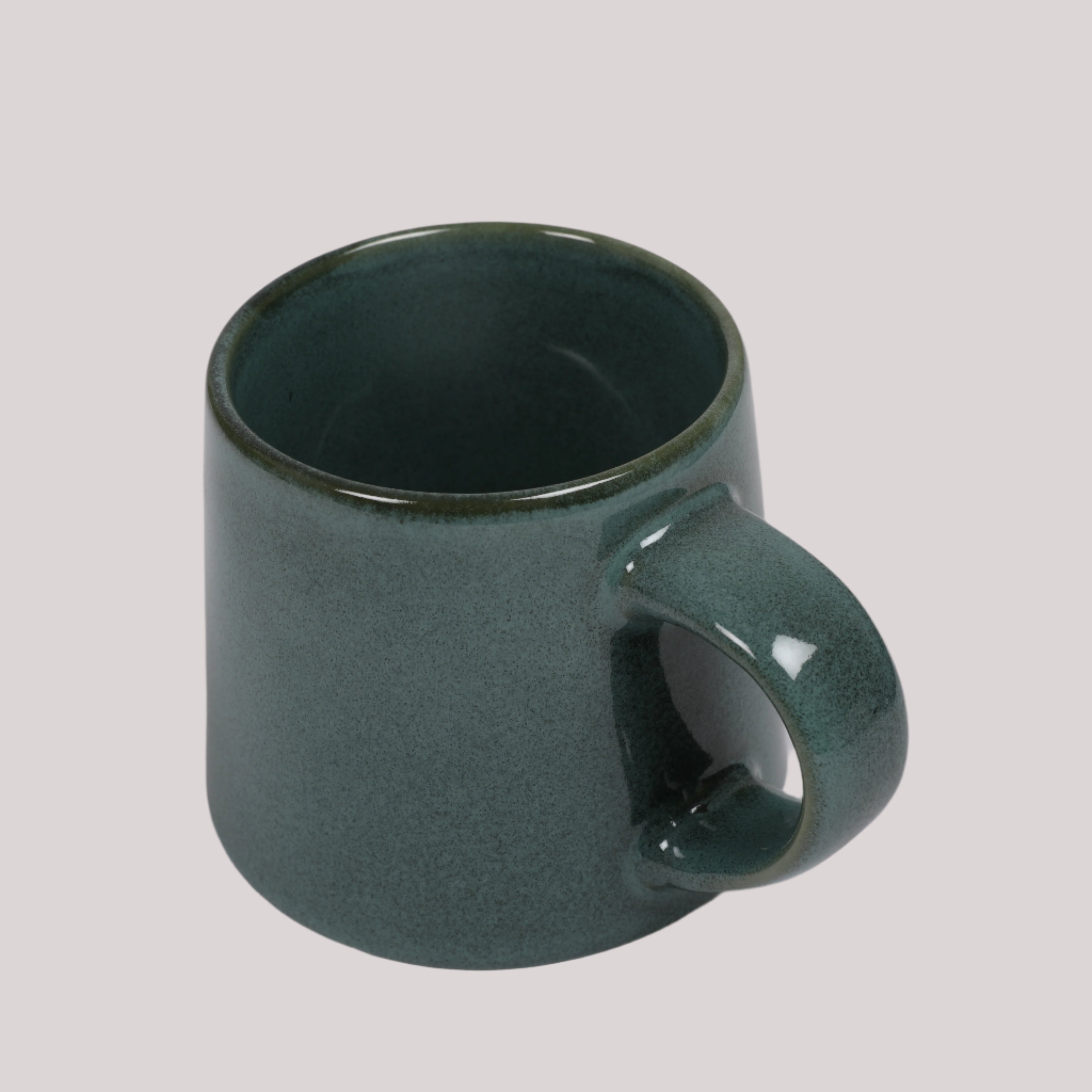 Living Essence Stoneware Mug Green 450ml Set of 2Pcs
