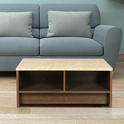 Murano Marble Finish Top Center Table in Wenge Colour