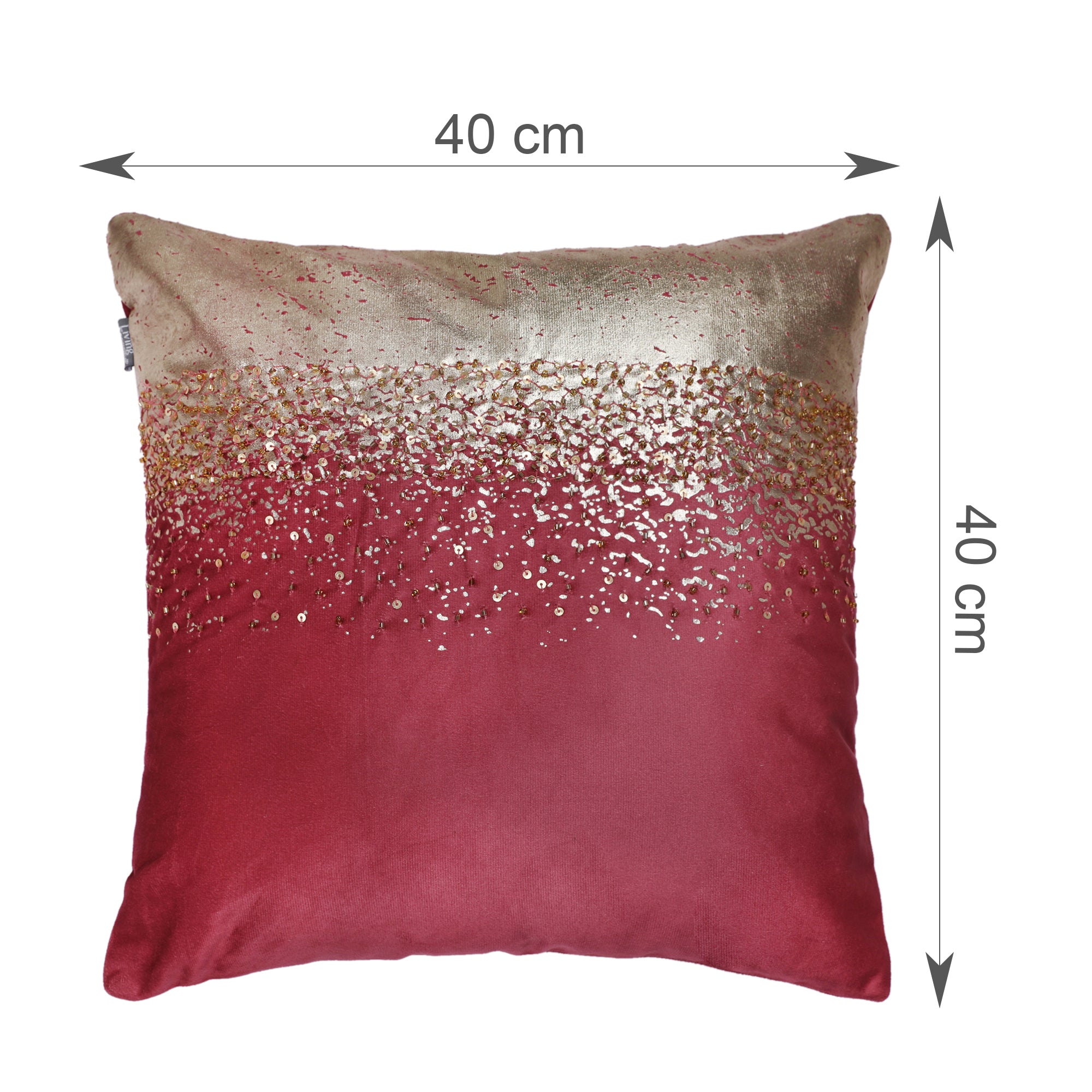 Swarna Cushion Cover Deco Rose, 40x40cm
