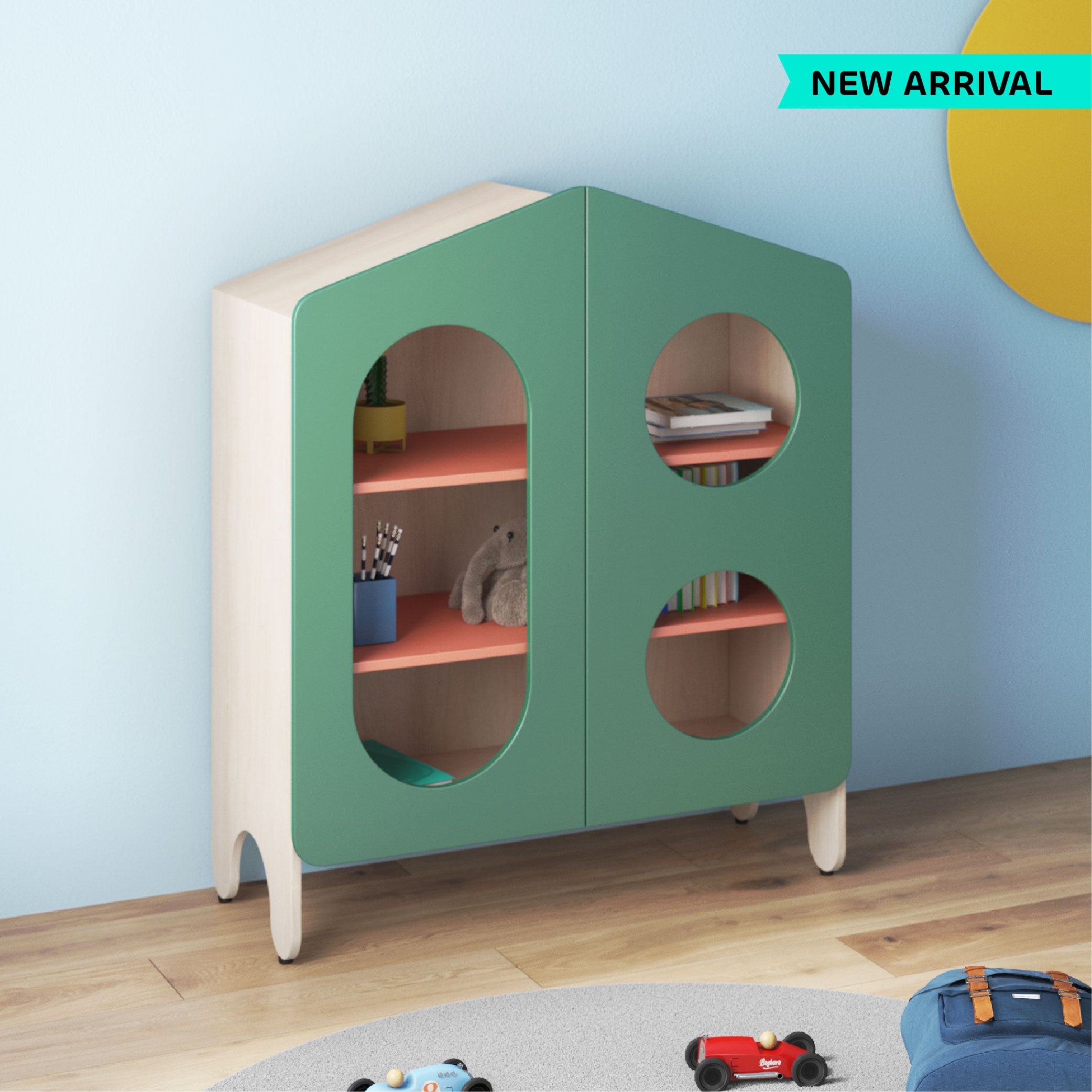 Magic Hut  Storage Cabinet in Lauren Green Colour