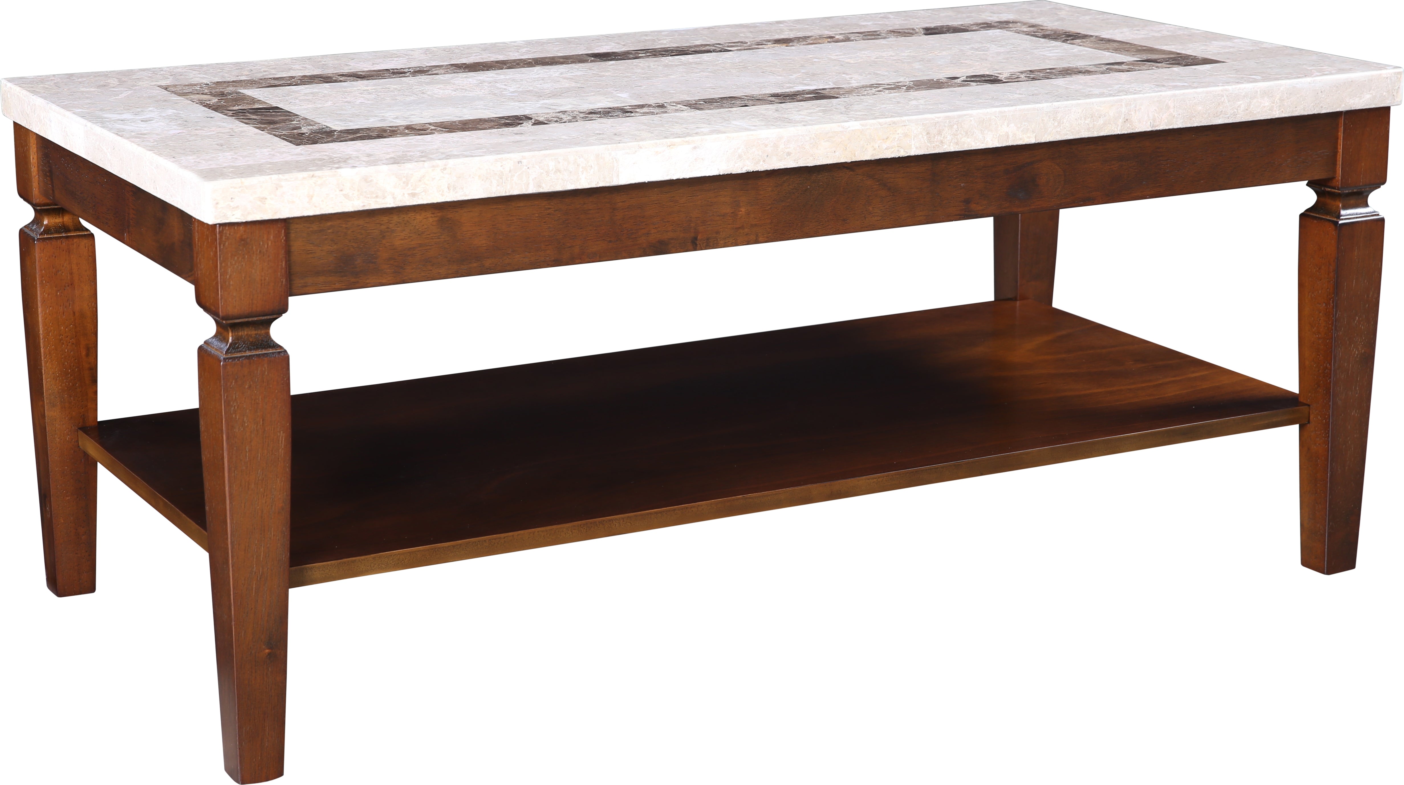 Bliss Marble Top Center Table in Beige Colour