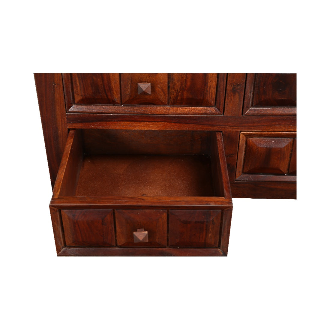 Woodrow Sheesham Wood(Rosewood) Book Shelf in Honey Colour