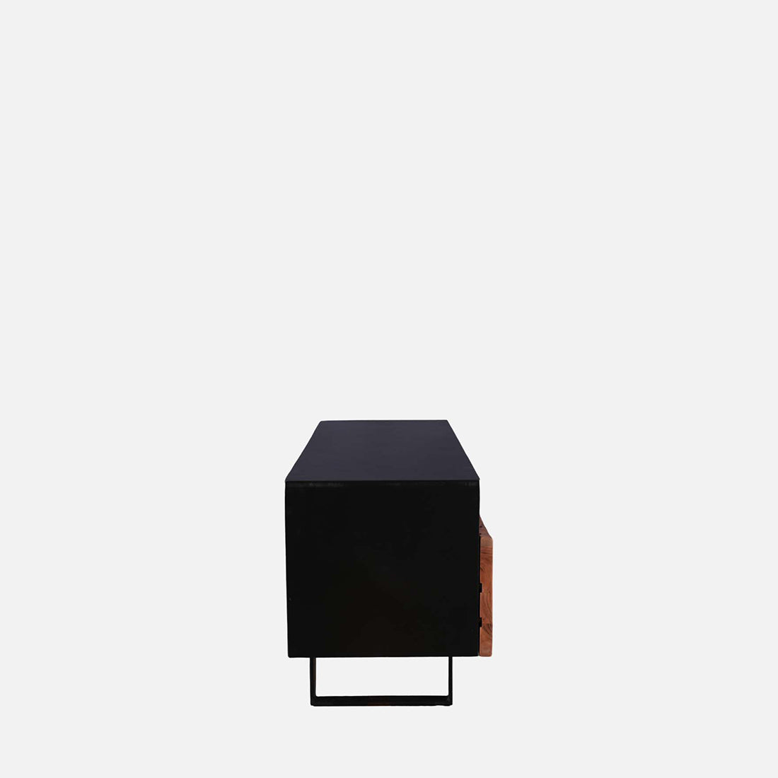 Arduous Acacia Wood Low Height Tv Unit in Brown Colour