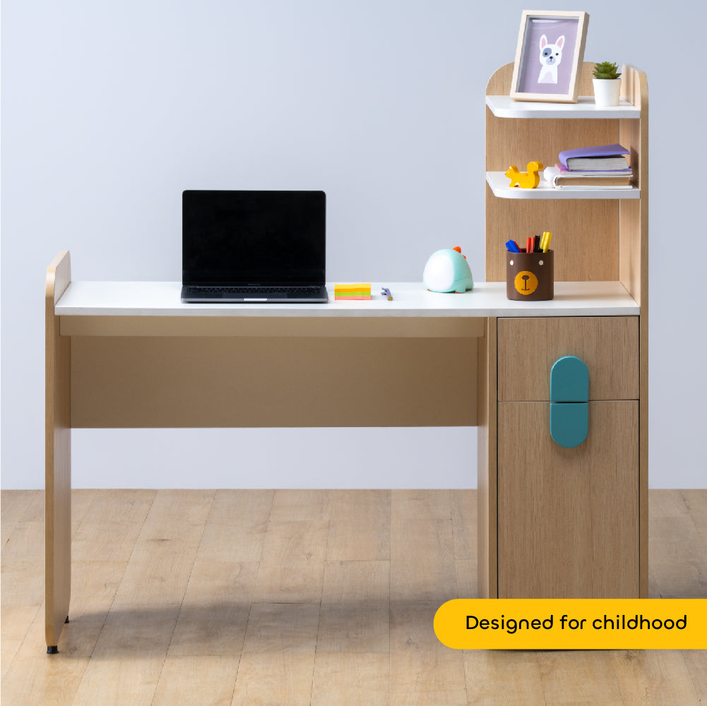 Infinity  Study Desk in Pearly White Colour