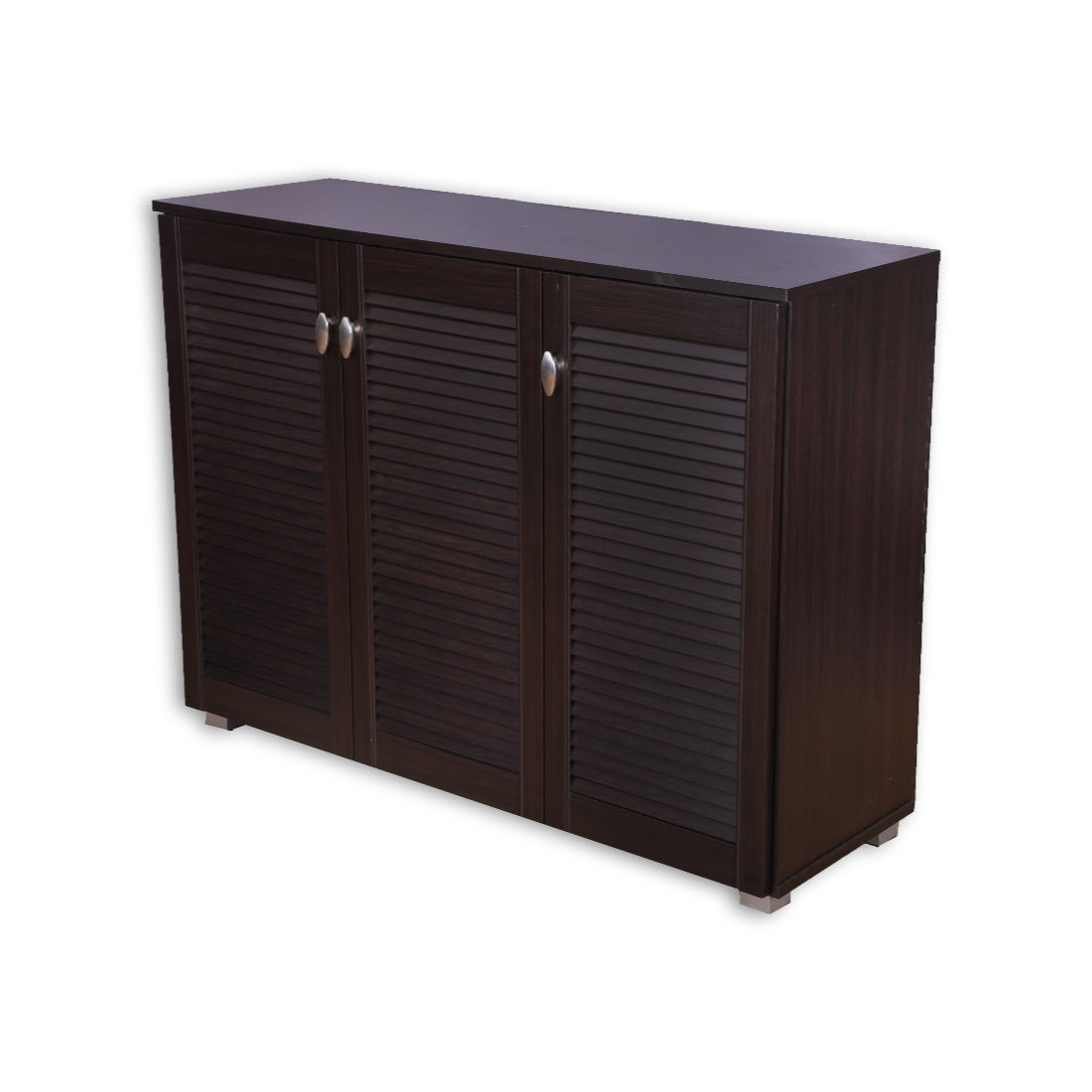Frisco Engineered Wood 3 door Shoe Rack in Wenge Colour